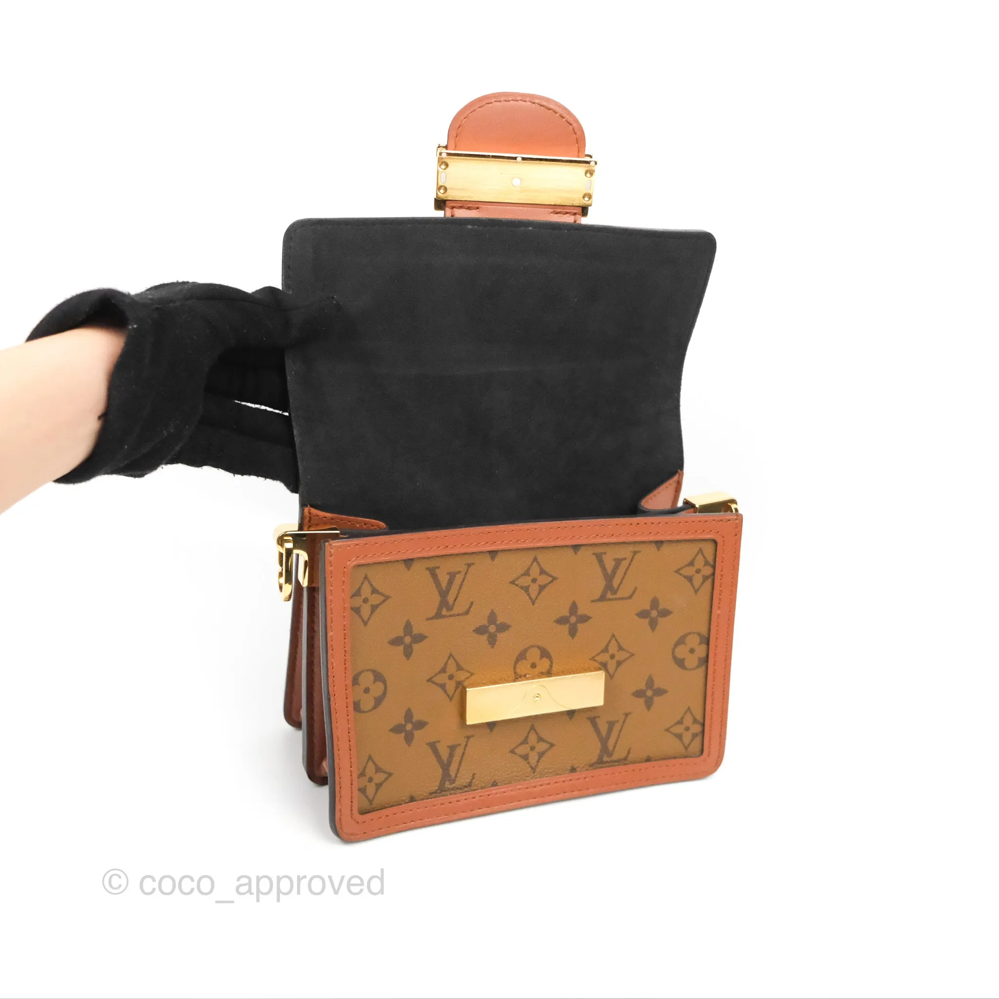 Louis Vuitton Mini Dauphine Monogram Tan Calfskin