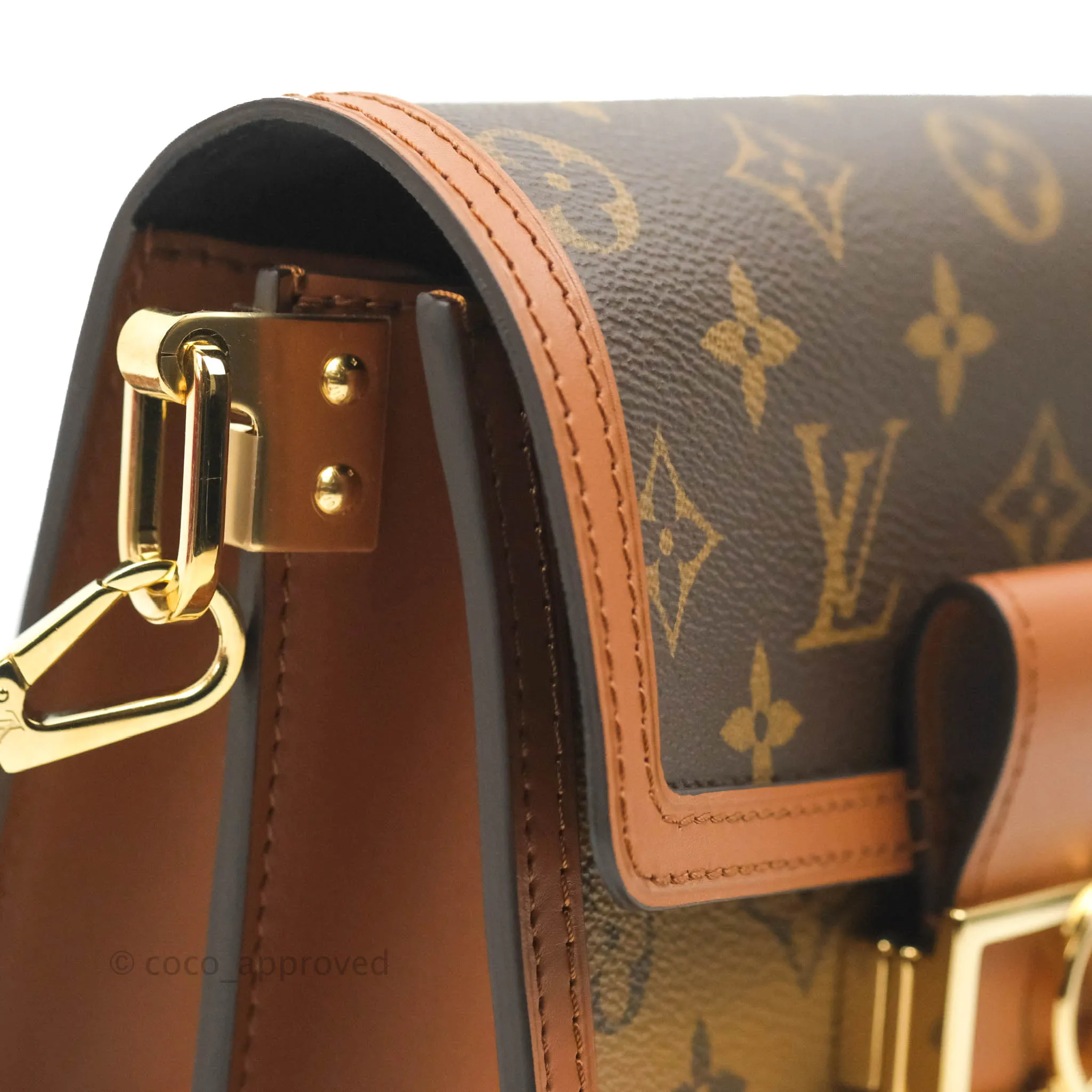 Louis Vuitton Mini Dauphine Monogram Tan Calfskin