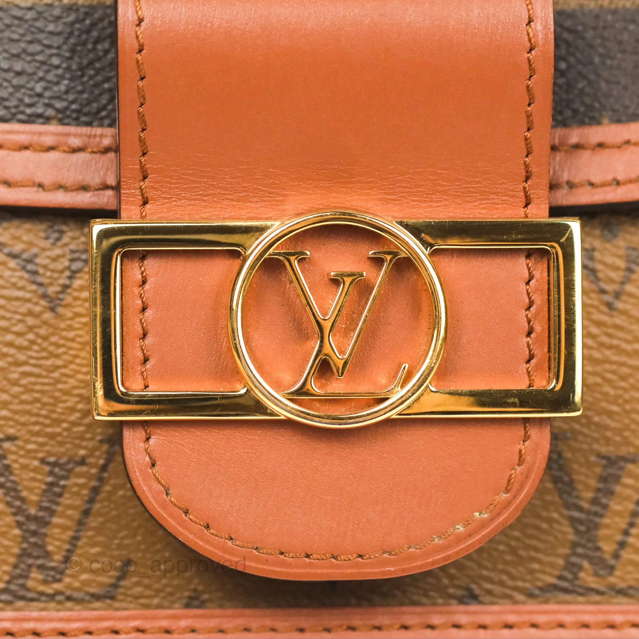 Louis Vuitton Mini Dauphine Monogram Tan Calfskin