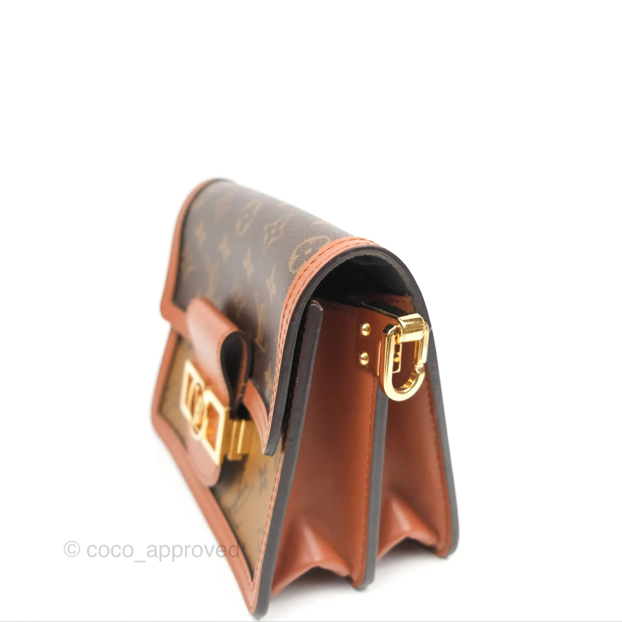 Louis Vuitton Mini Dauphine Monogram Tan Calfskin