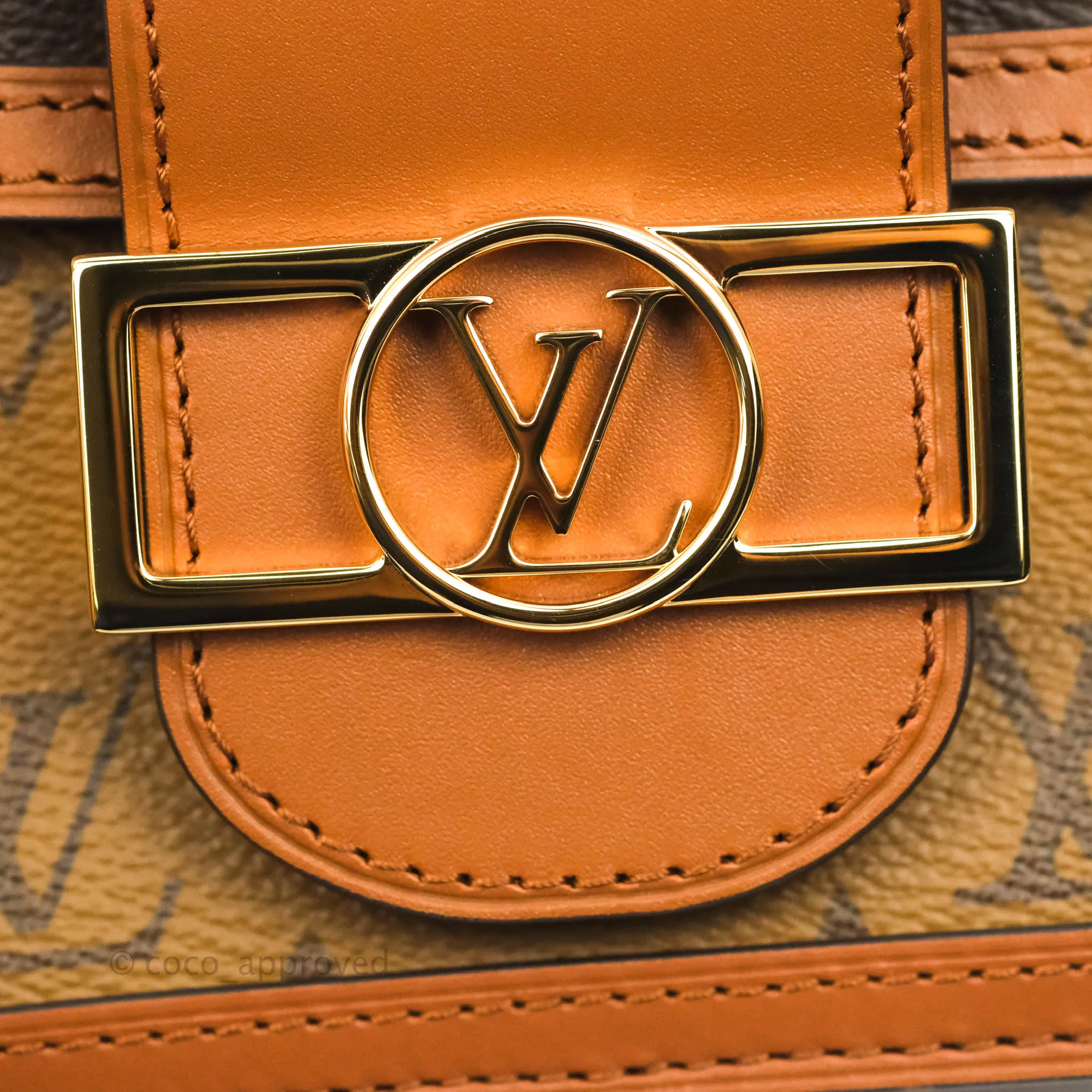 Louis Vuitton Mini Dauphine Monogram Tan Calfskin
