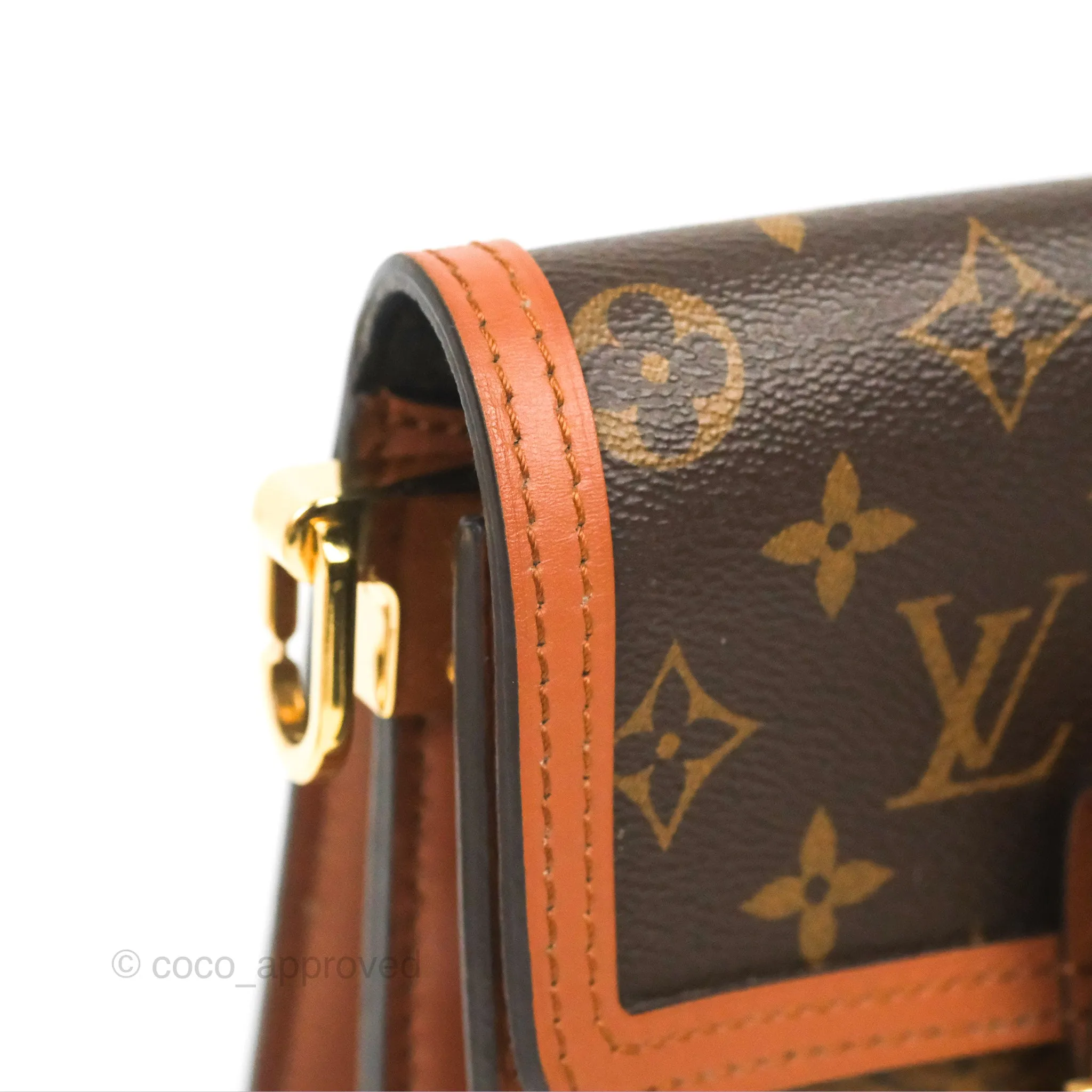 Louis Vuitton Mini Dauphine Monogram Tan Calfskin