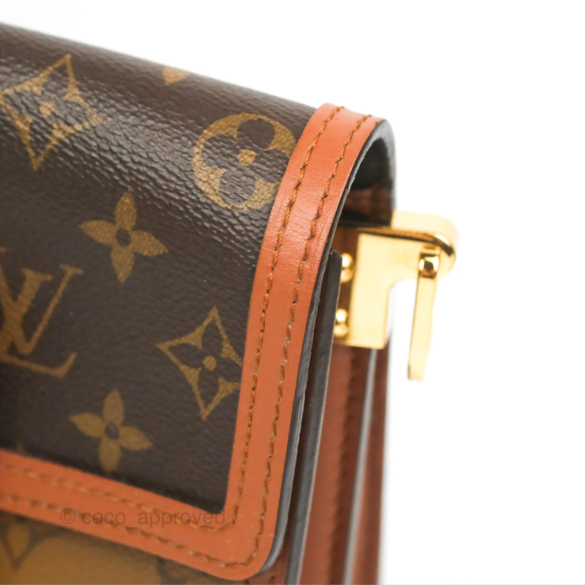 Louis Vuitton Mini Dauphine Monogram Tan Calfskin