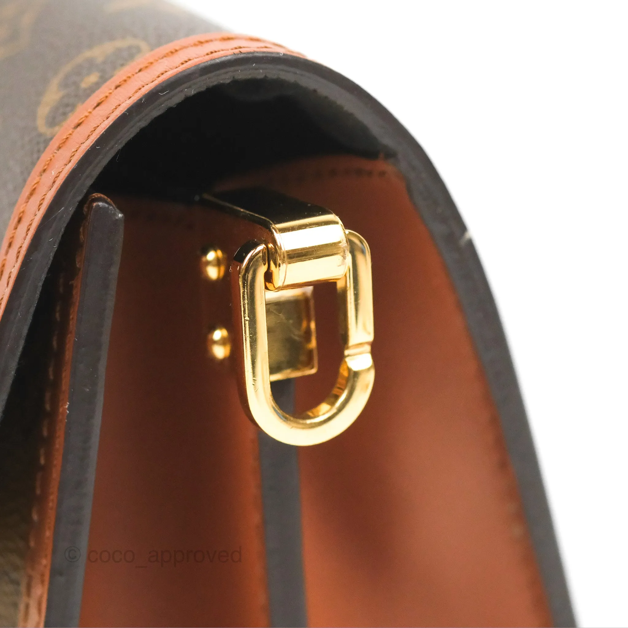 Louis Vuitton Mini Dauphine Monogram Tan Calfskin
