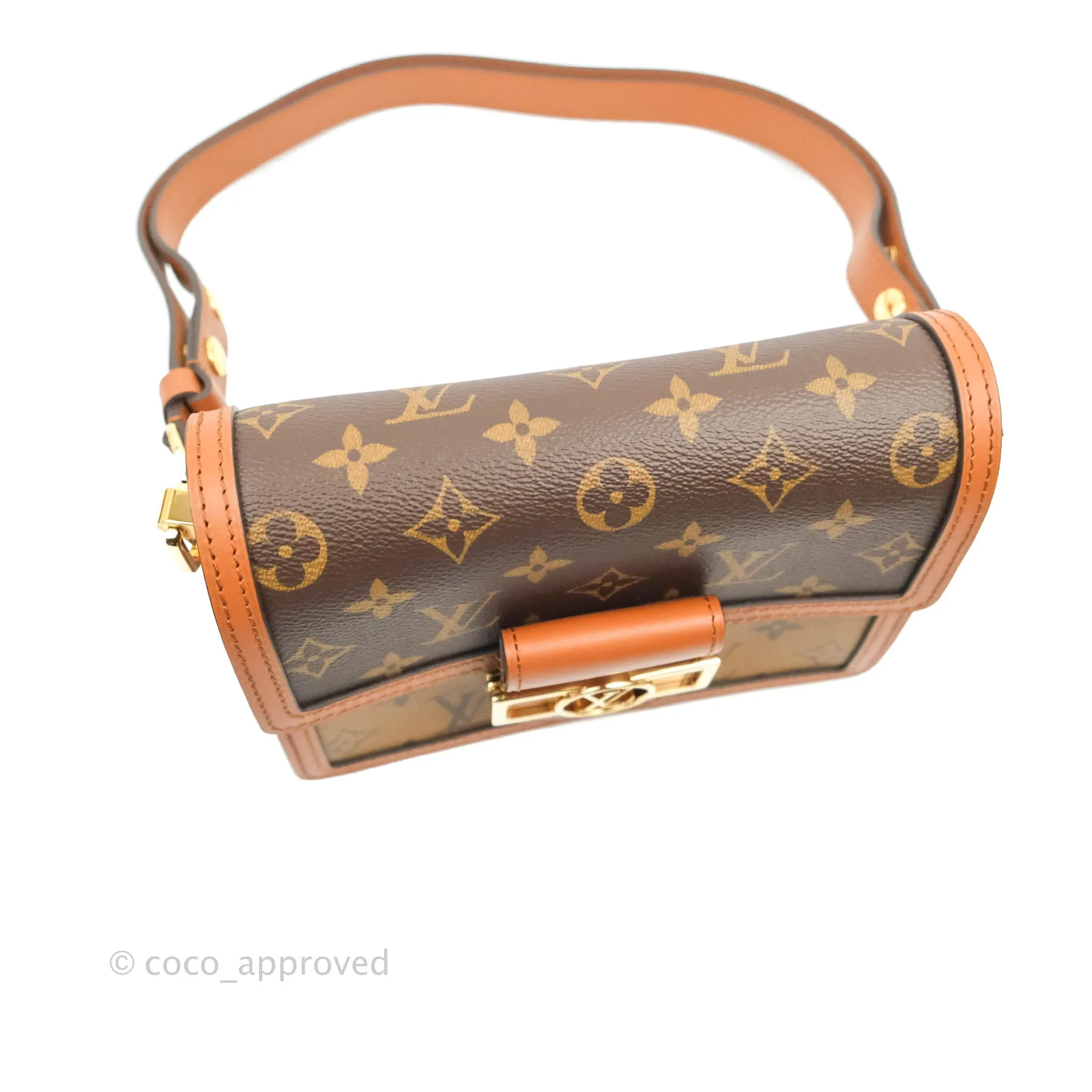 Louis Vuitton Mini Dauphine Monogram Tan Calfskin