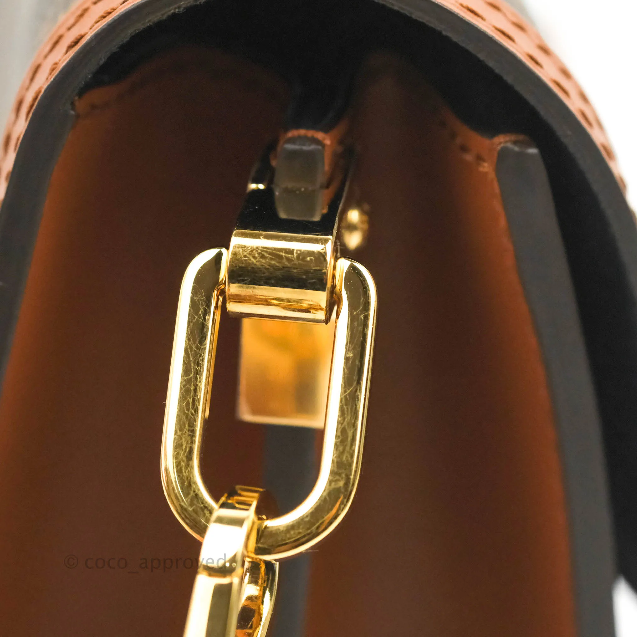 Louis Vuitton Mini Dauphine Monogram Tan Calfskin