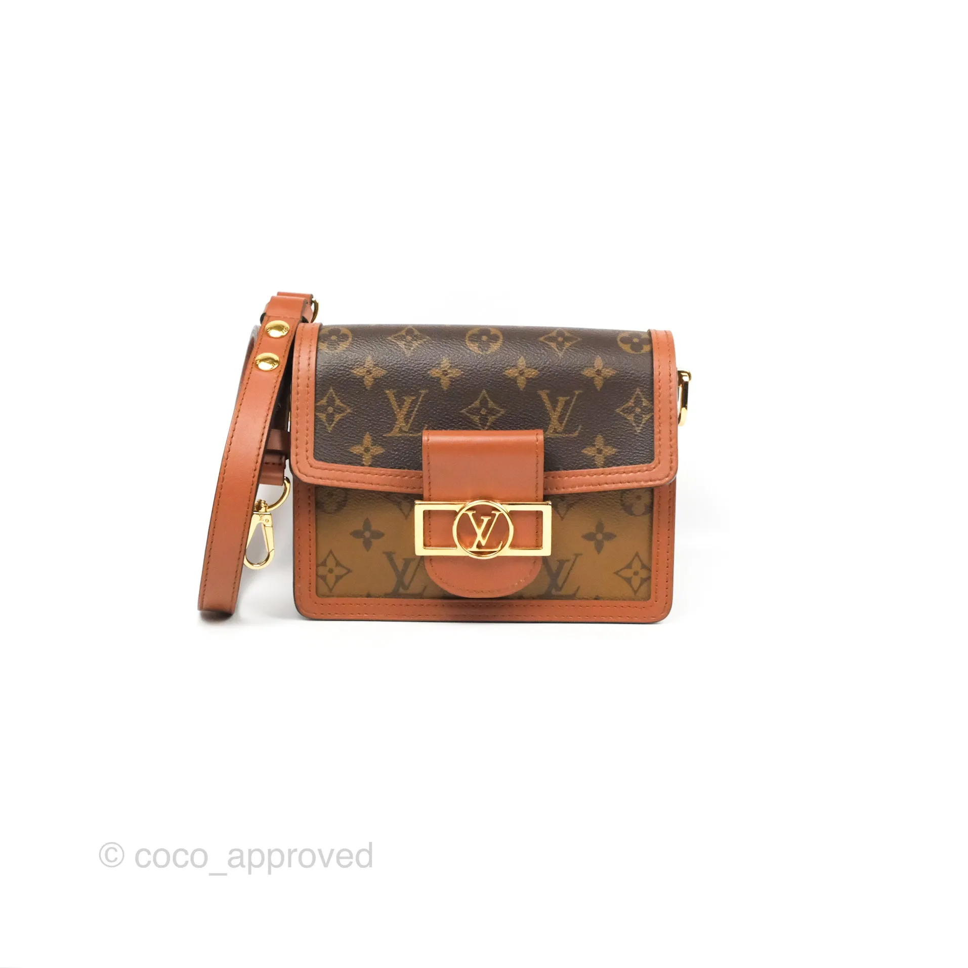 Louis Vuitton Mini Dauphine Monogram Tan Calfskin