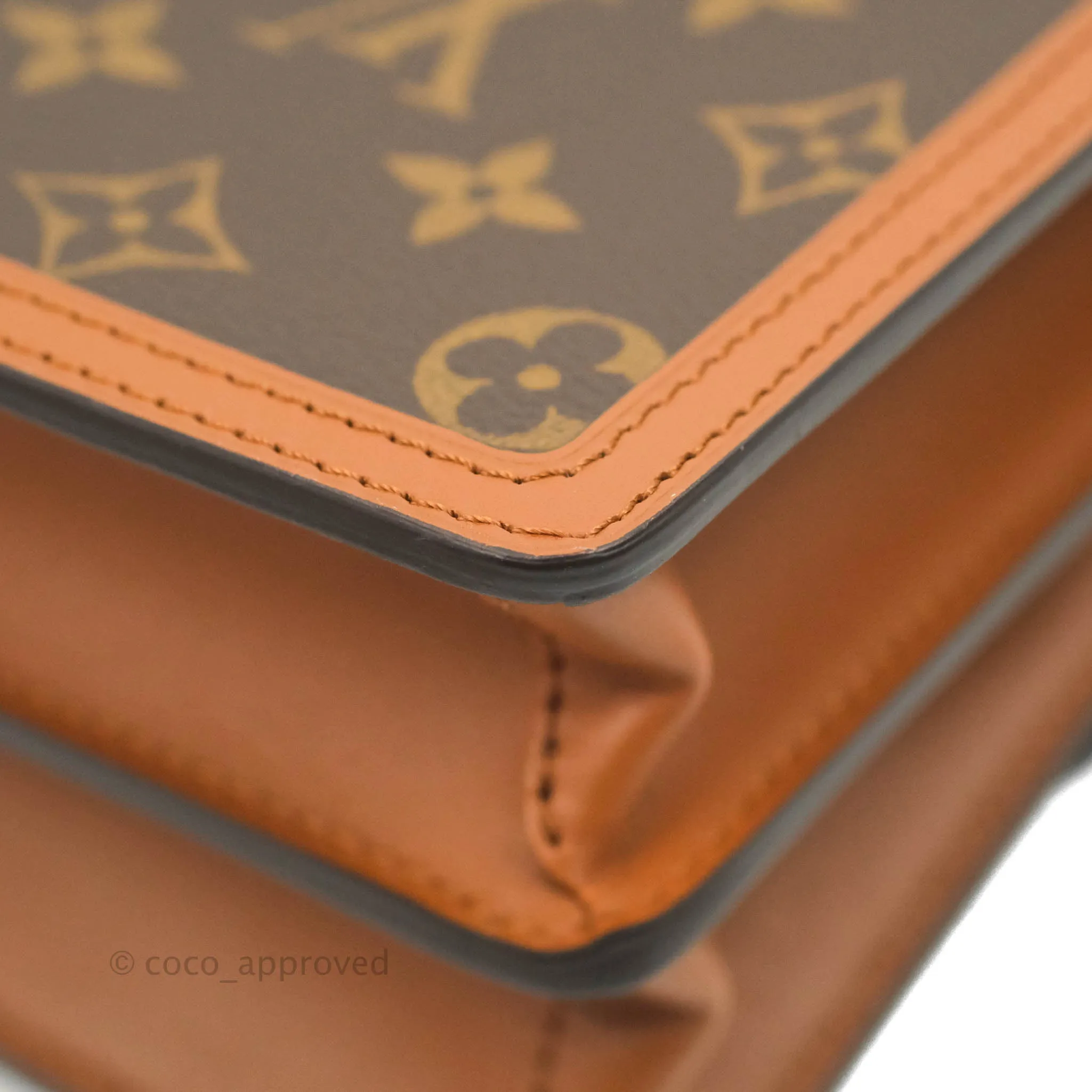 Louis Vuitton Mini Dauphine Monogram Tan Calfskin