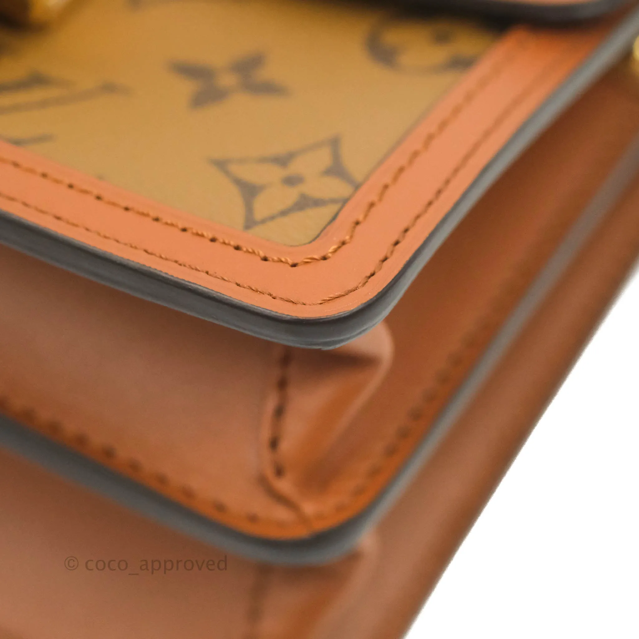 Louis Vuitton Mini Dauphine Monogram Tan Calfskin