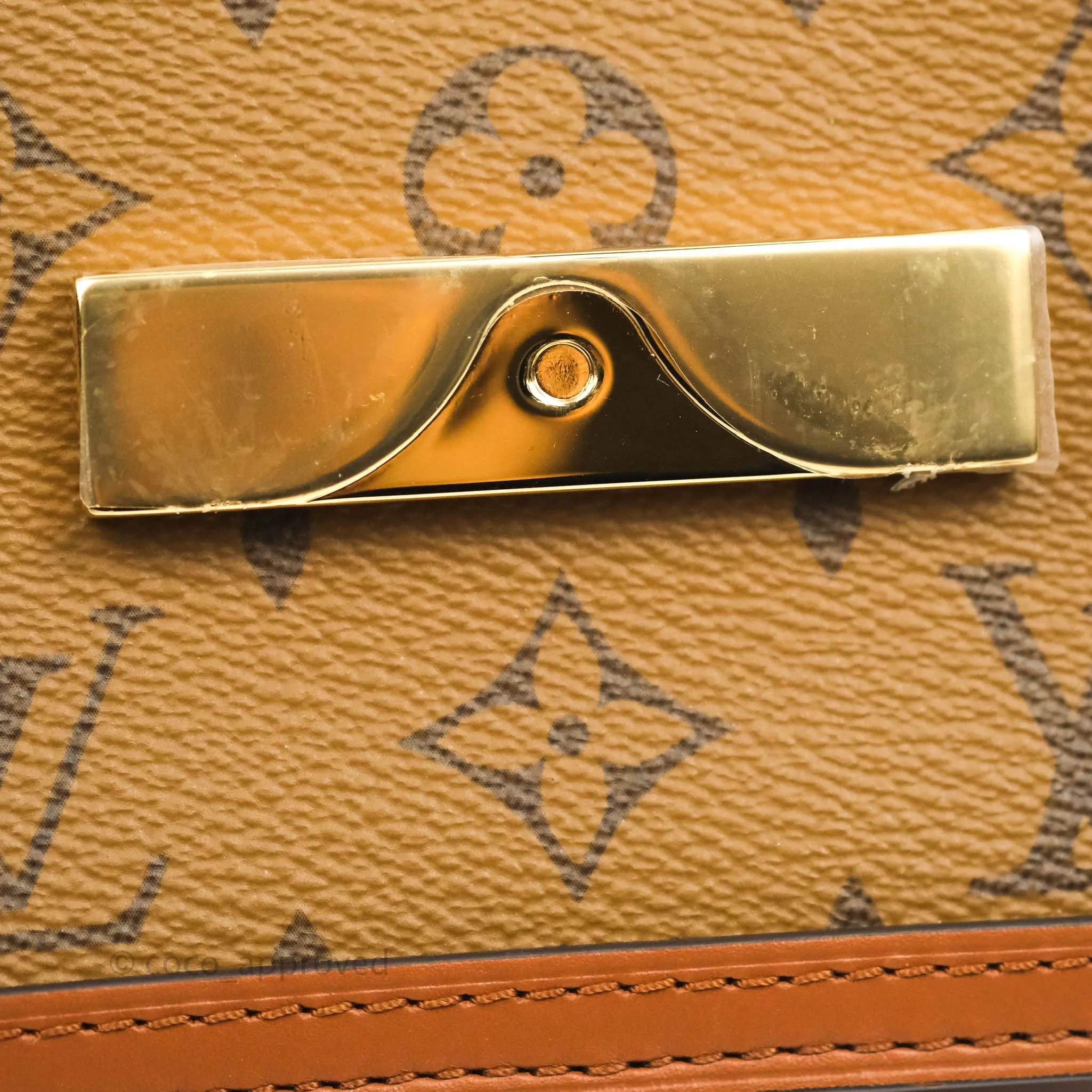 Louis Vuitton Mini Dauphine Monogram Tan Calfskin
