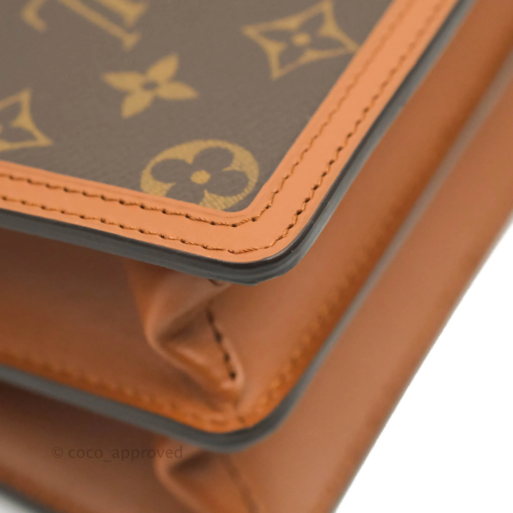 Louis Vuitton Mini Dauphine Monogram Tan Calfskin