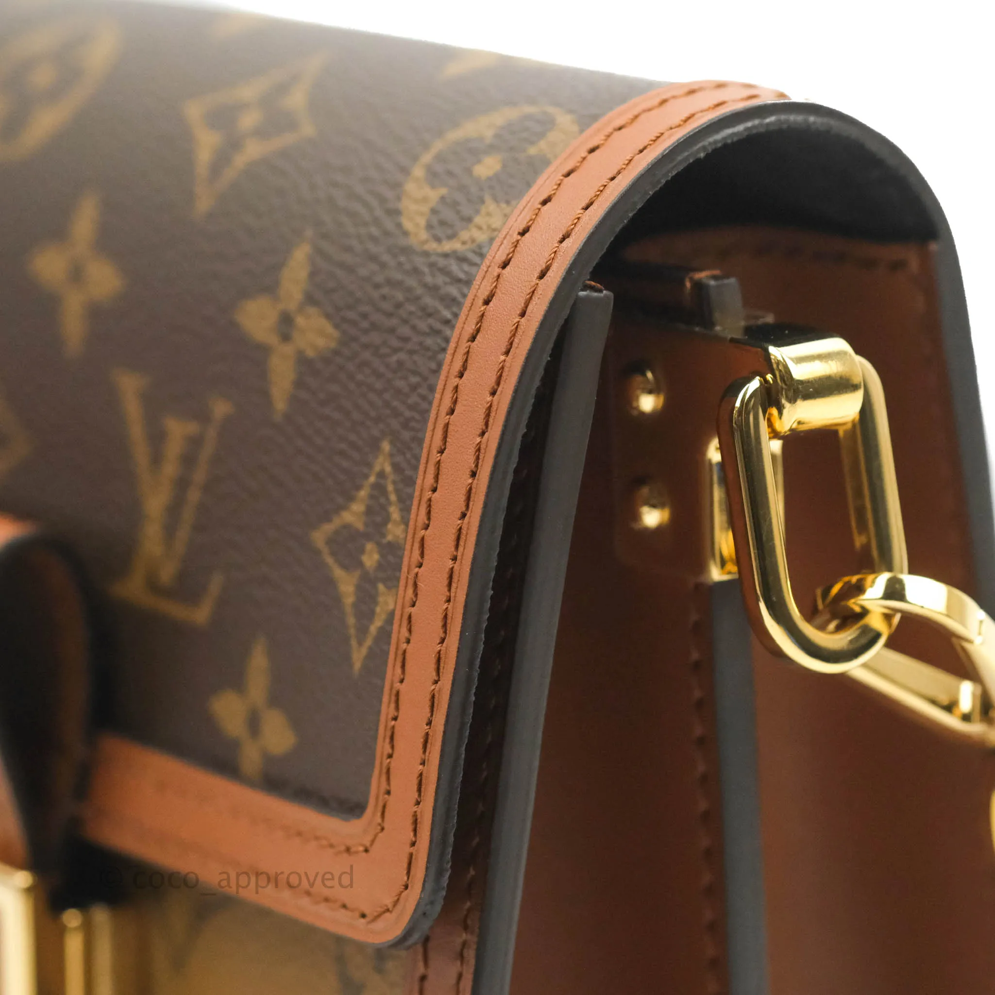 Louis Vuitton Mini Dauphine Monogram Tan Calfskin