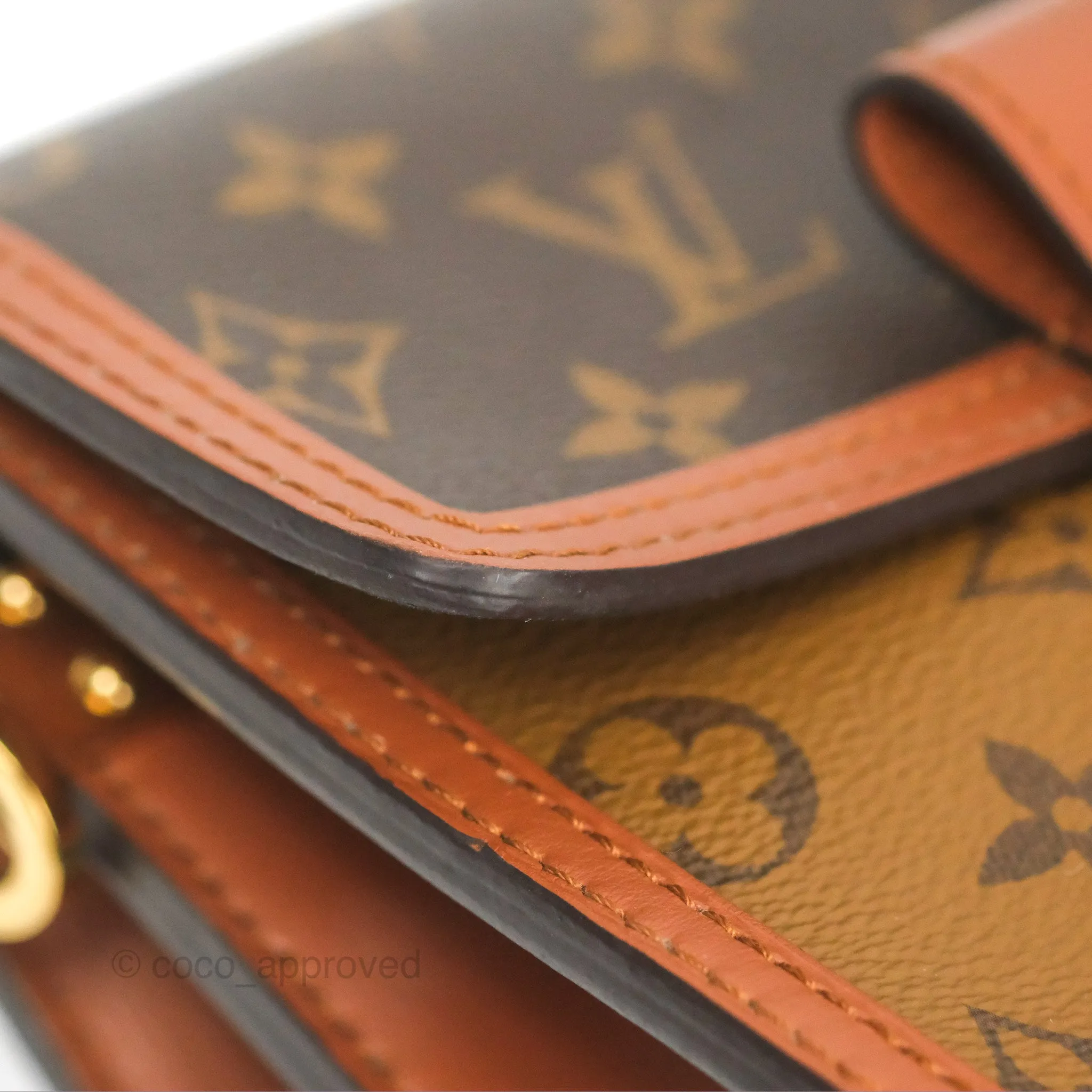 Louis Vuitton Mini Dauphine Monogram Tan Calfskin