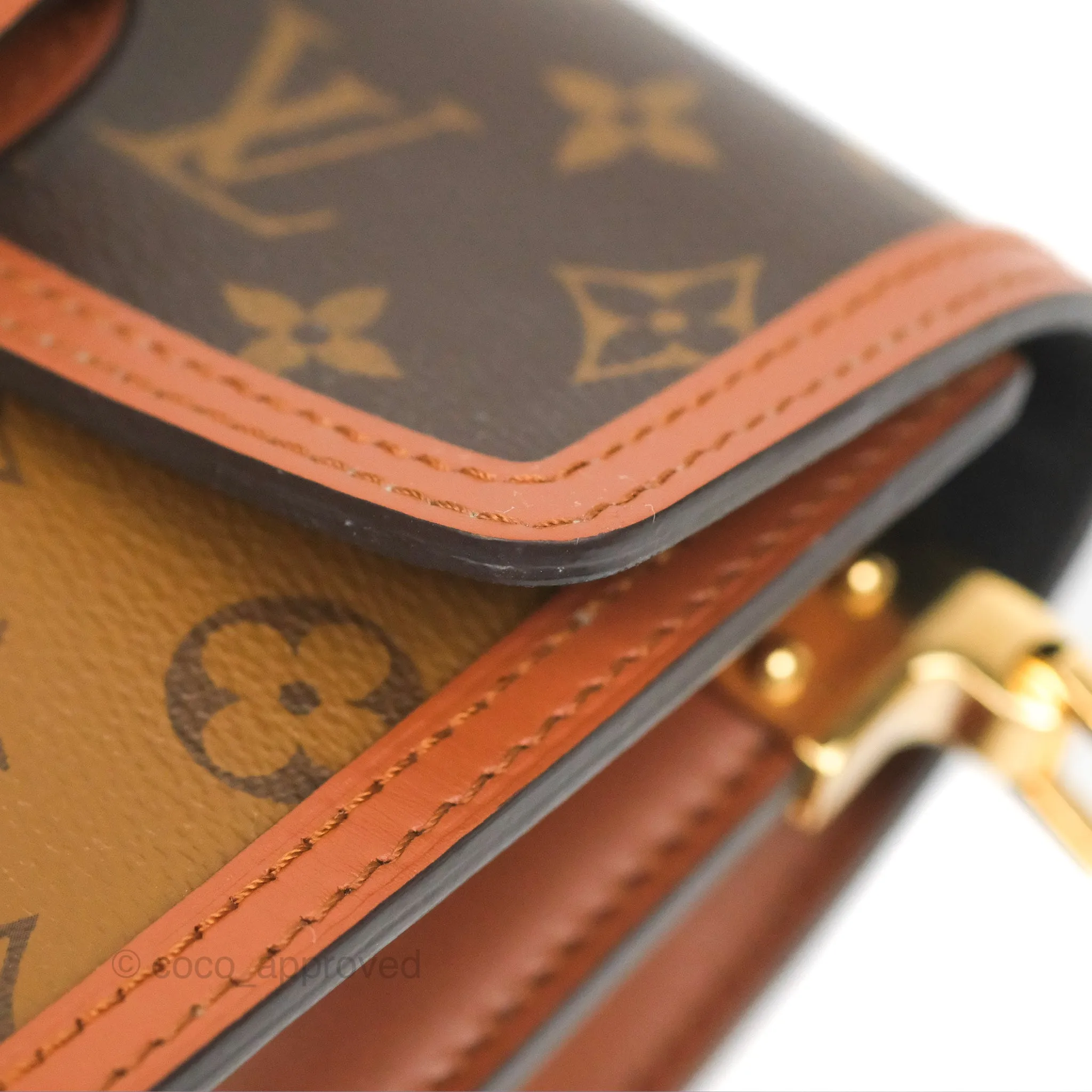 Louis Vuitton Mini Dauphine Monogram Tan Calfskin