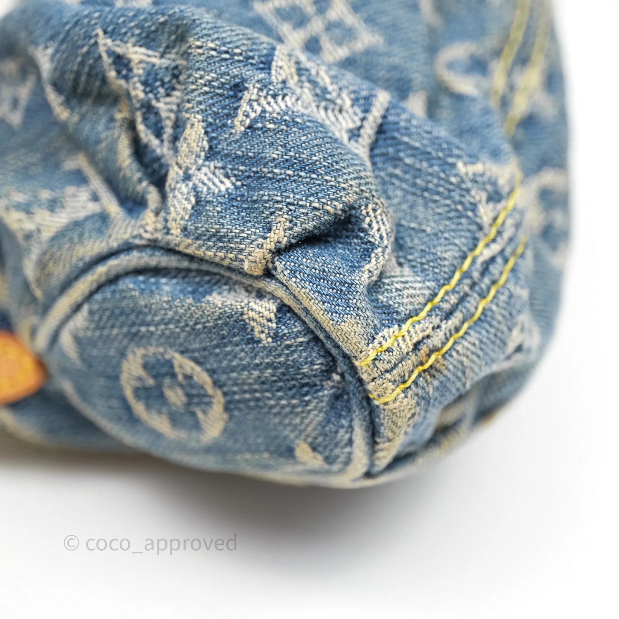 Louis Vuitton Mini Pleaty bag Denim Monogram Gold Hardware