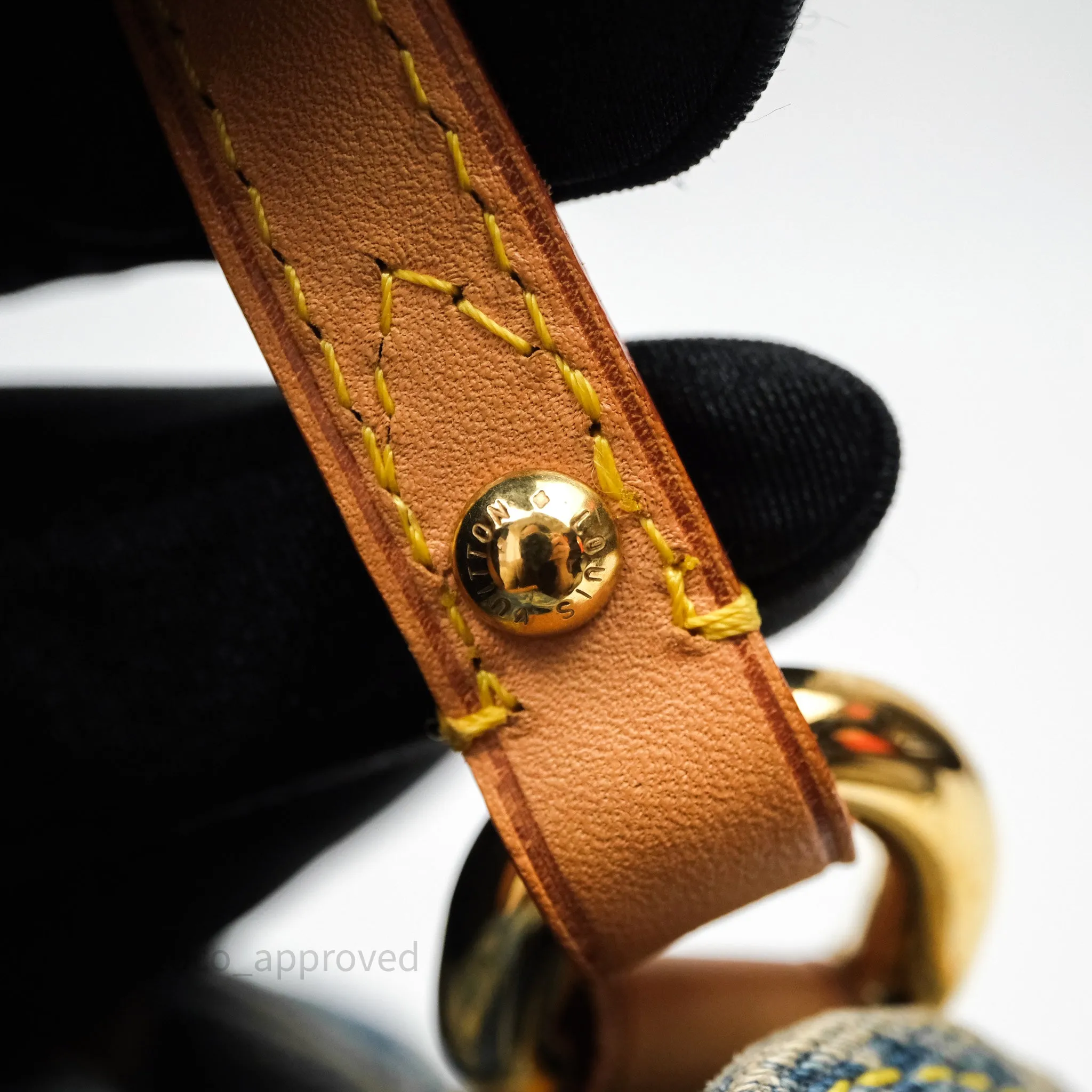 Louis Vuitton Mini Pleaty bag Denim Monogram Gold Hardware