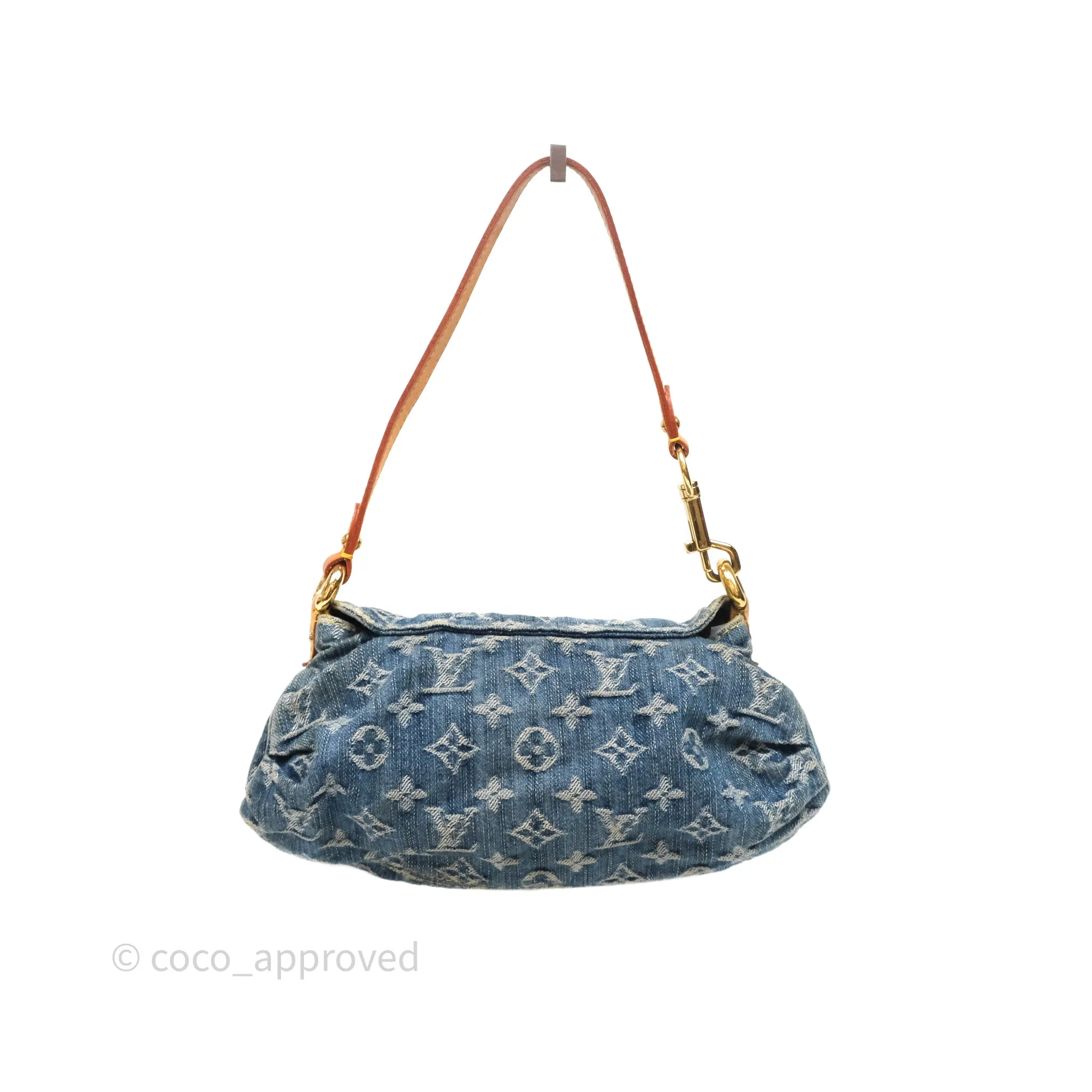 Louis Vuitton Mini Pleaty bag Denim Monogram Gold Hardware
