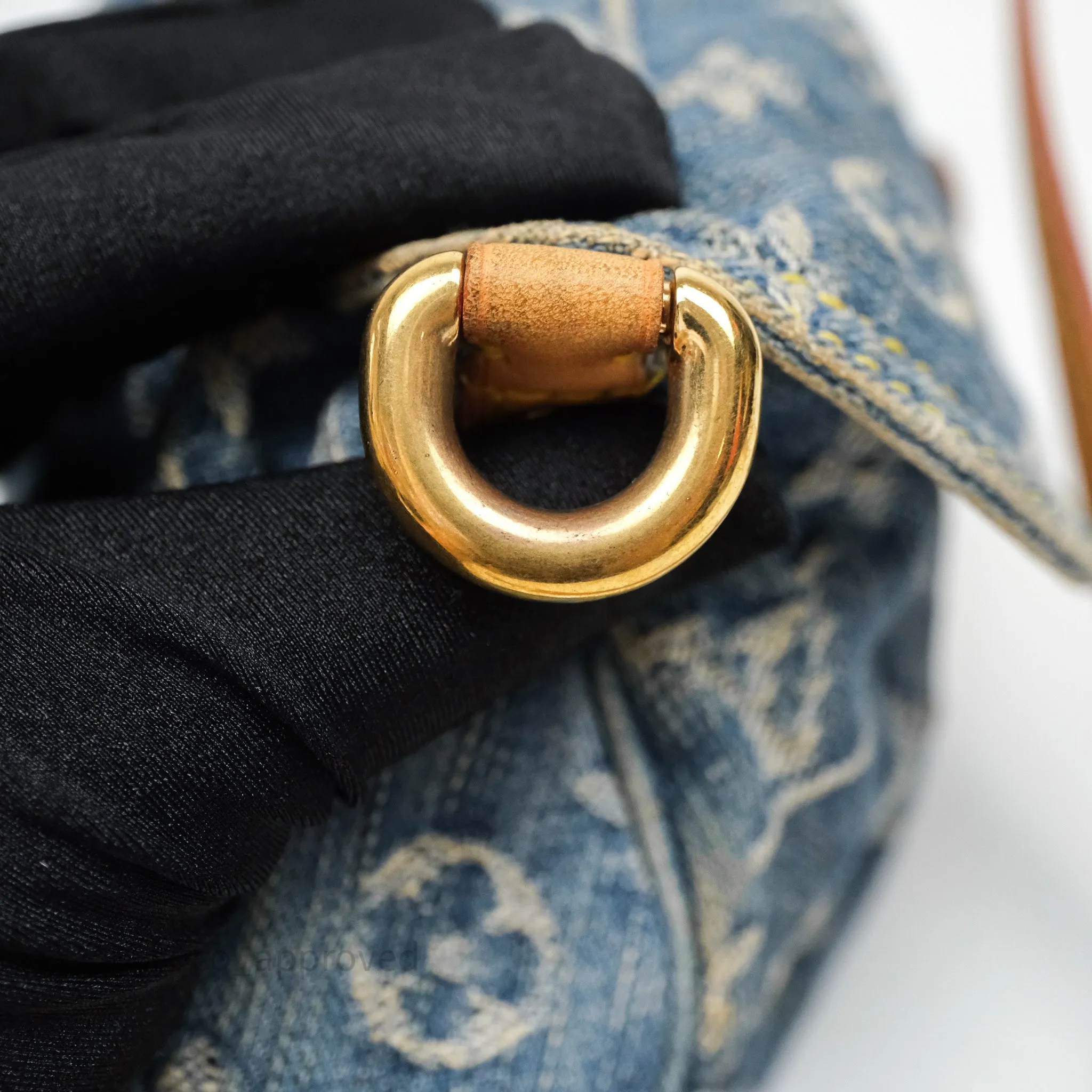 Louis Vuitton Mini Pleaty bag Denim Monogram Gold Hardware