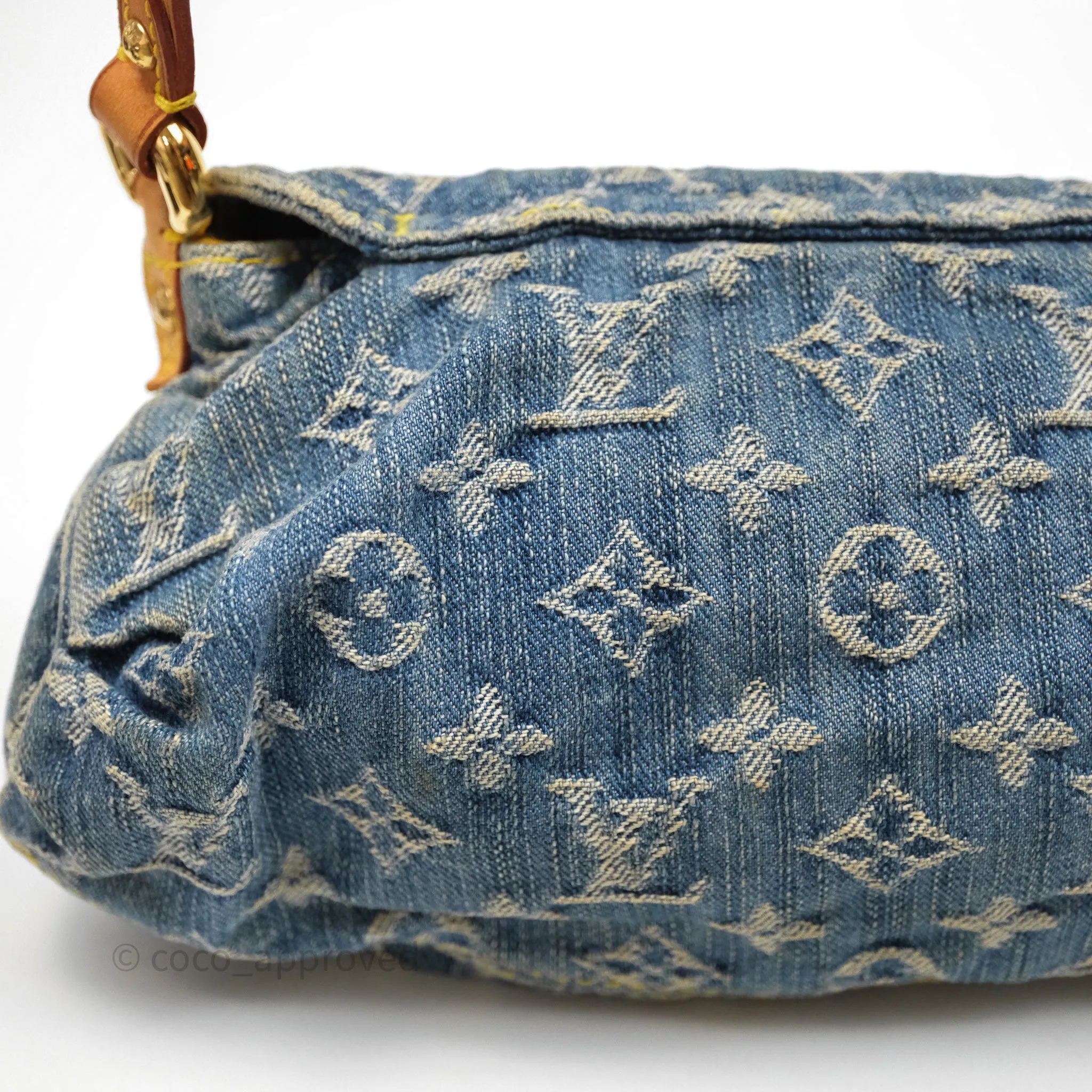 Louis Vuitton Mini Pleaty bag Denim Monogram Gold Hardware