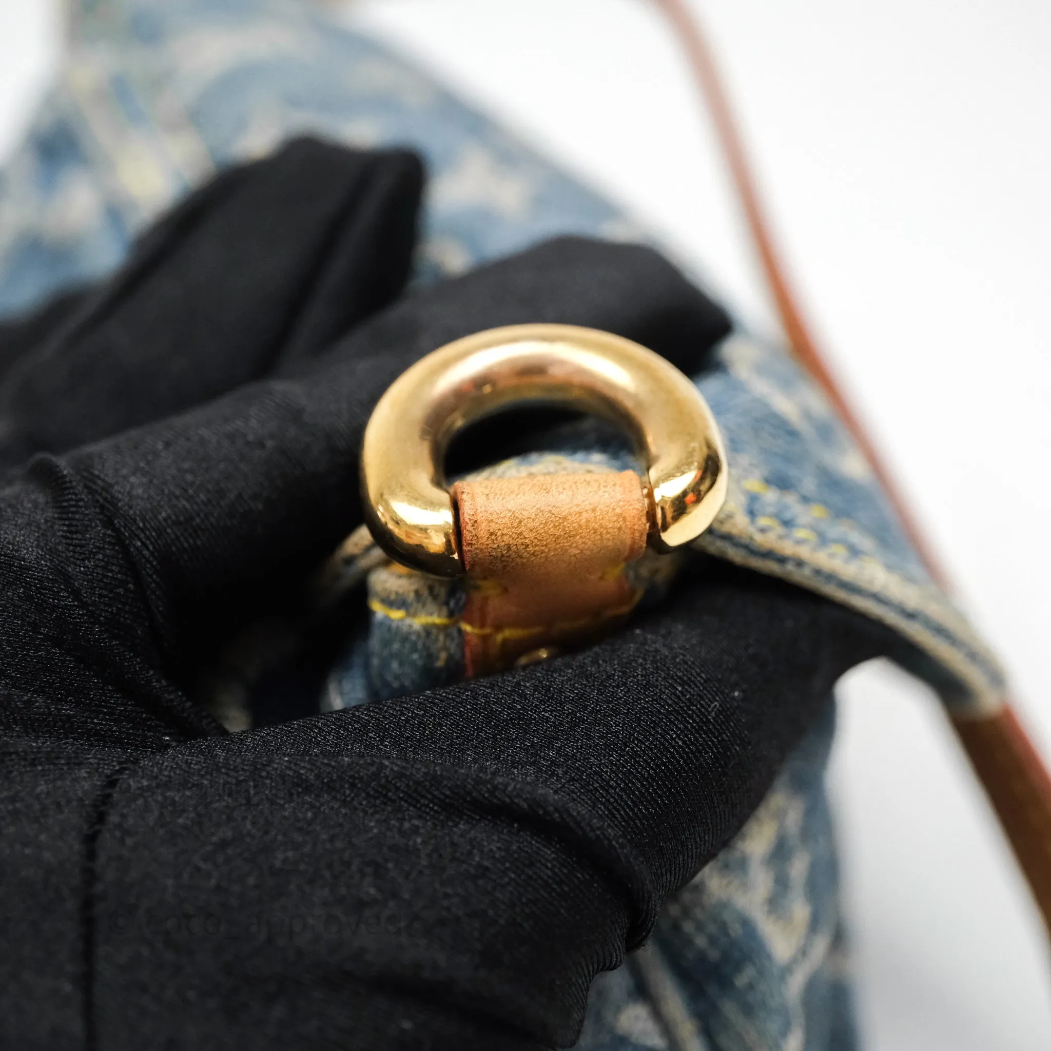 Louis Vuitton Mini Pleaty bag Denim Monogram Gold Hardware