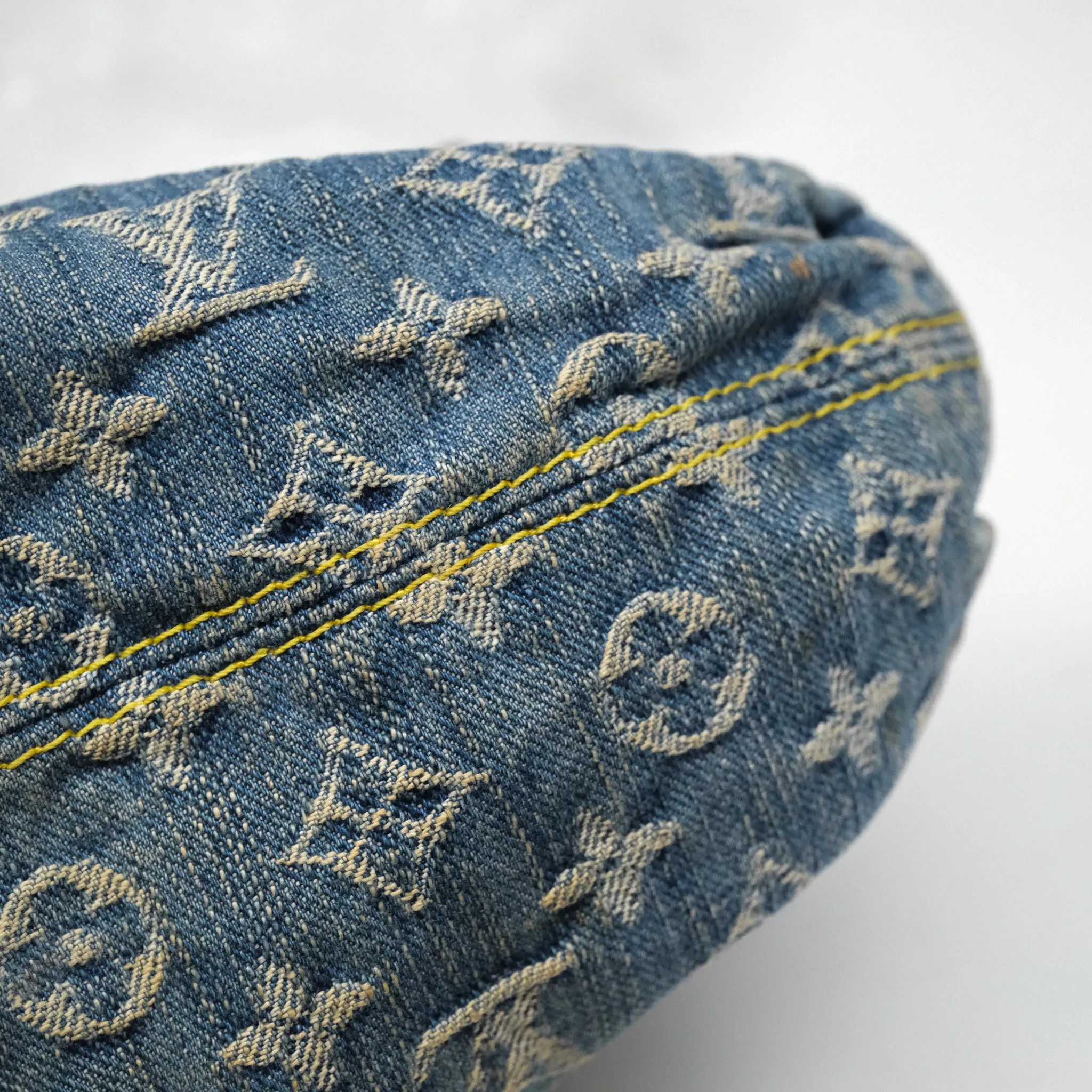 Louis Vuitton Mini Pleaty bag Denim Monogram Gold Hardware
