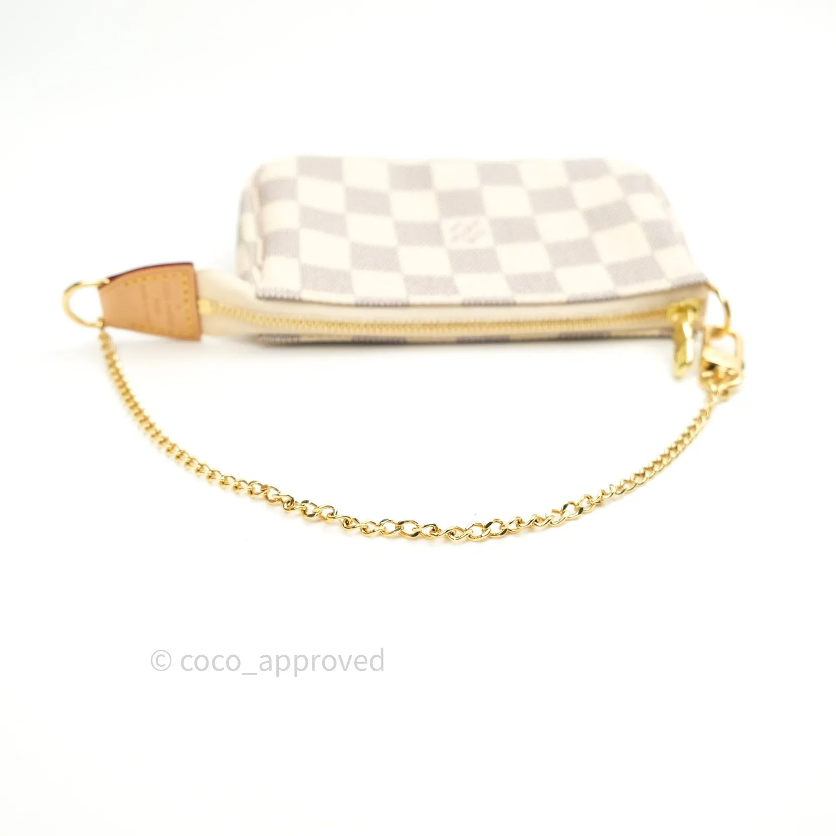 Louis Vuitton Mini Pochette Accessories Damier Azur Canvas