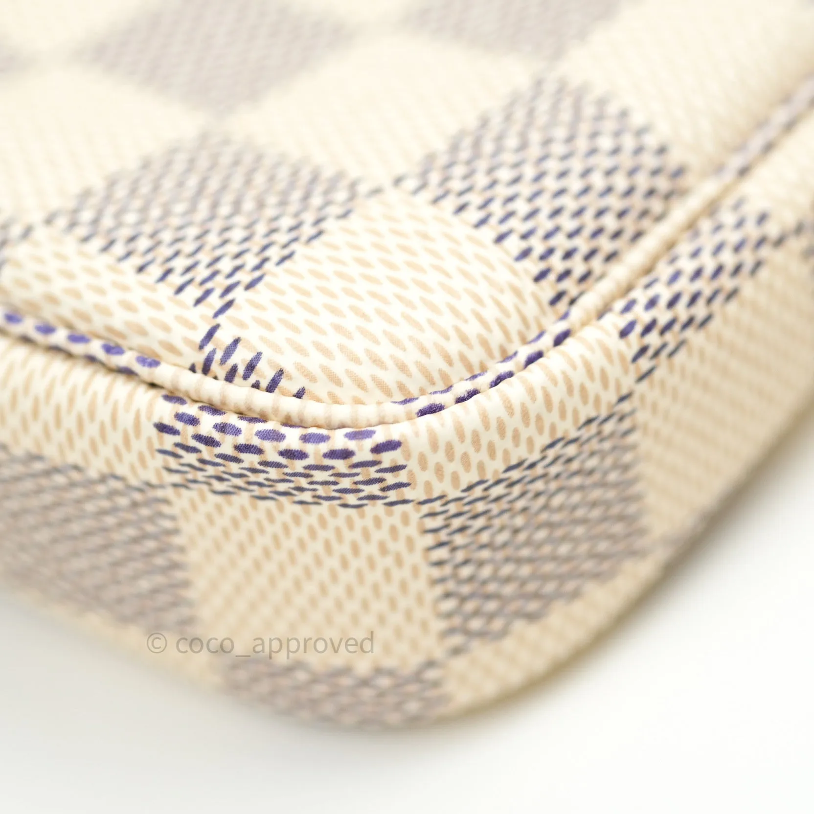 Louis Vuitton Mini Pochette Accessories Damier Azur Canvas