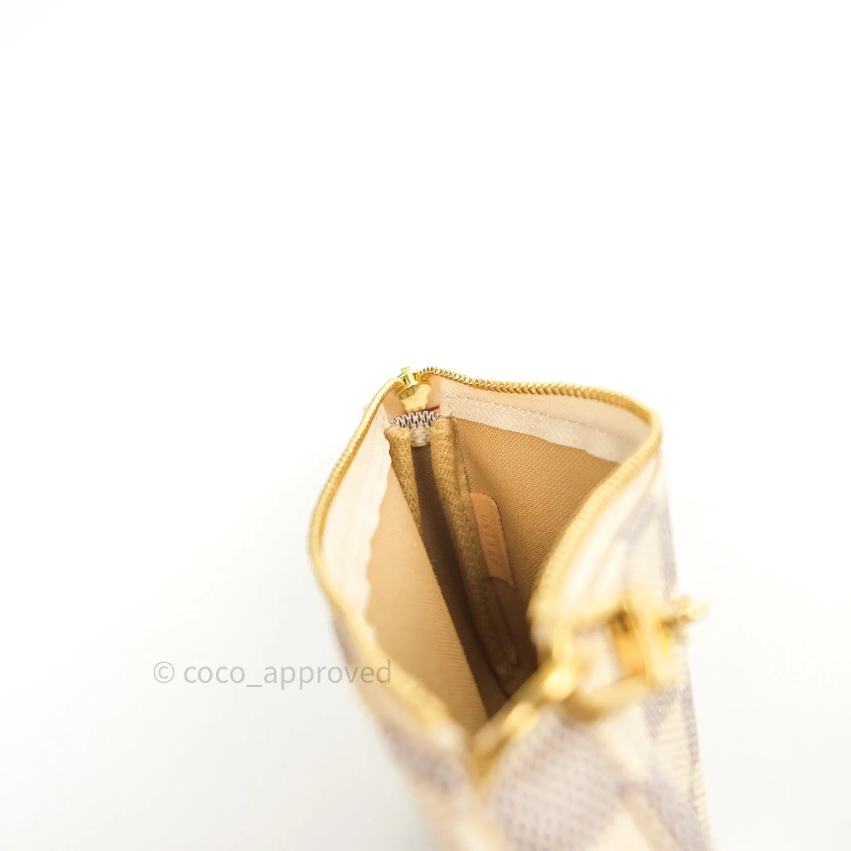 Louis Vuitton Mini Pochette Accessories Damier Azur Canvas