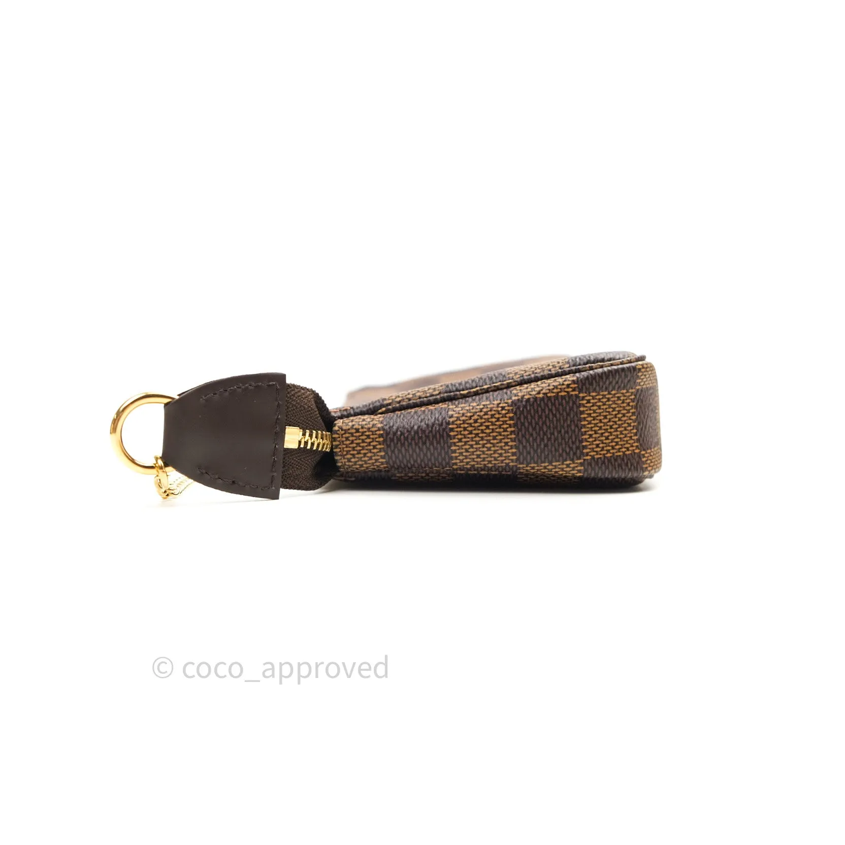 Louis Vuitton Mini Pochette Accessories Damier Ebene Canvas