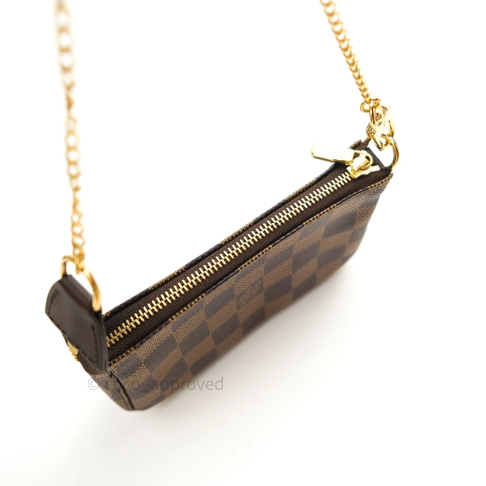 Louis Vuitton Mini Pochette Accessories Damier Ebene Canvas