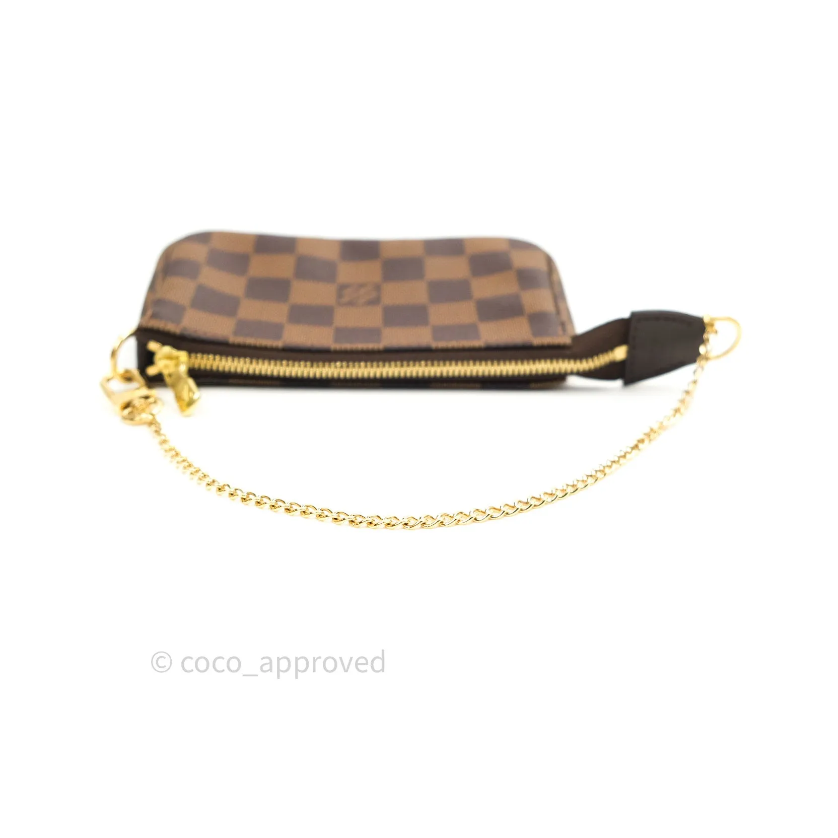 Louis Vuitton Mini Pochette Accessories Damier Ebene Canvas
