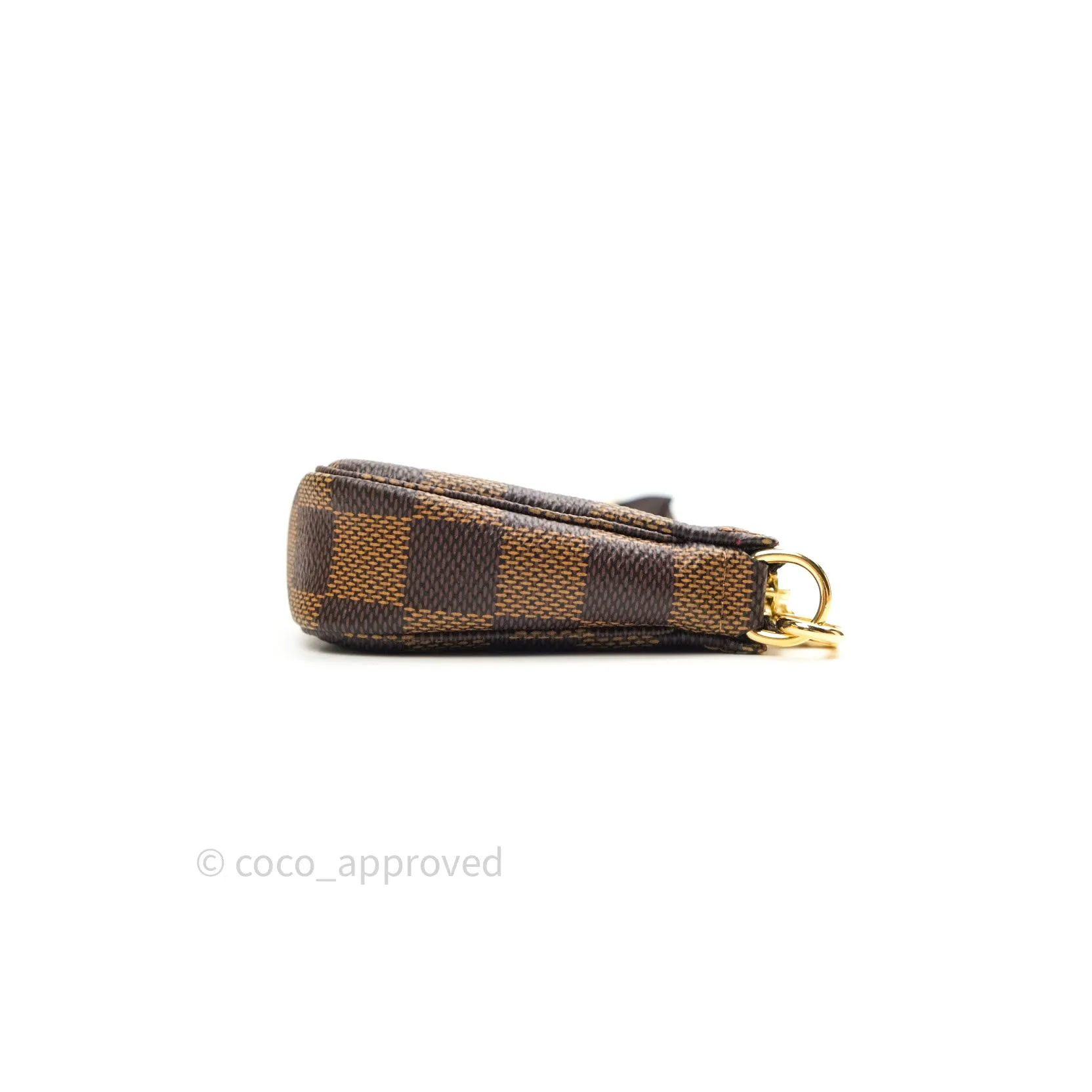 Louis Vuitton Mini Pochette Accessories Damier Ebene Canvas