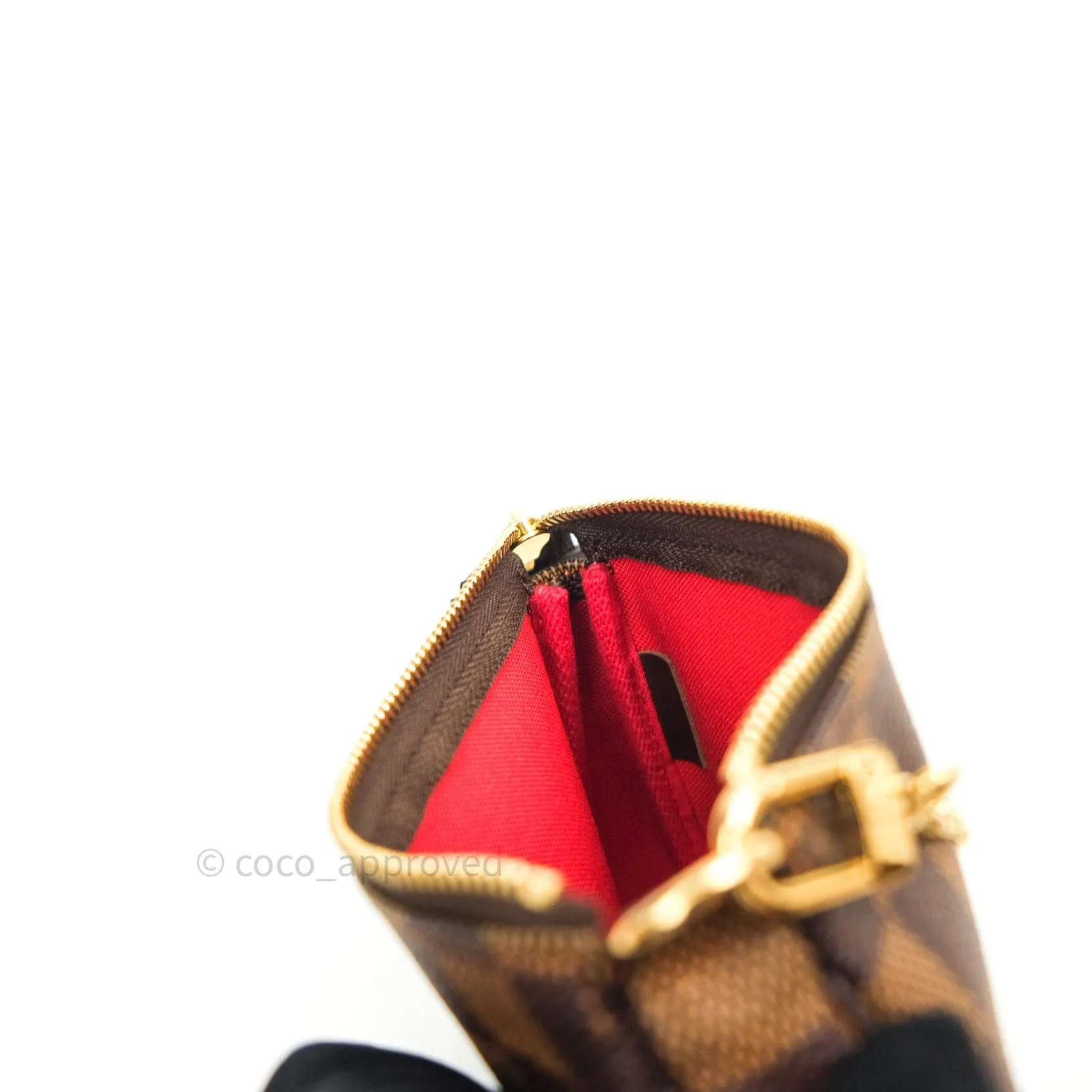 Louis Vuitton Mini Pochette Accessories Damier Ebene Canvas