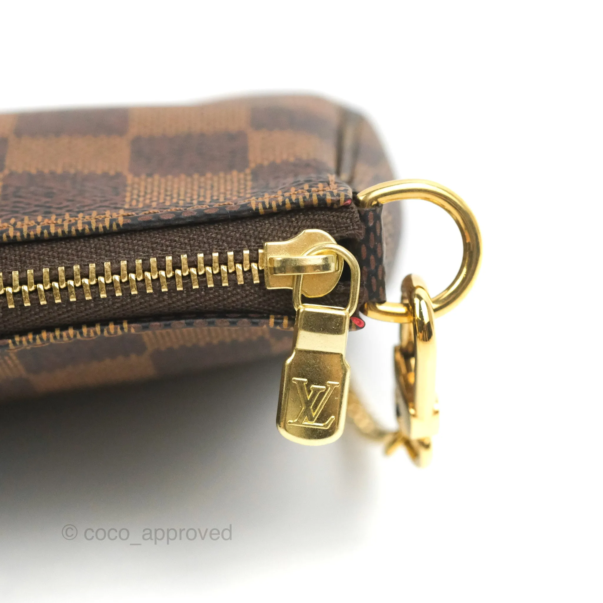 Louis Vuitton Mini Pochette Accessories Damier Ebene