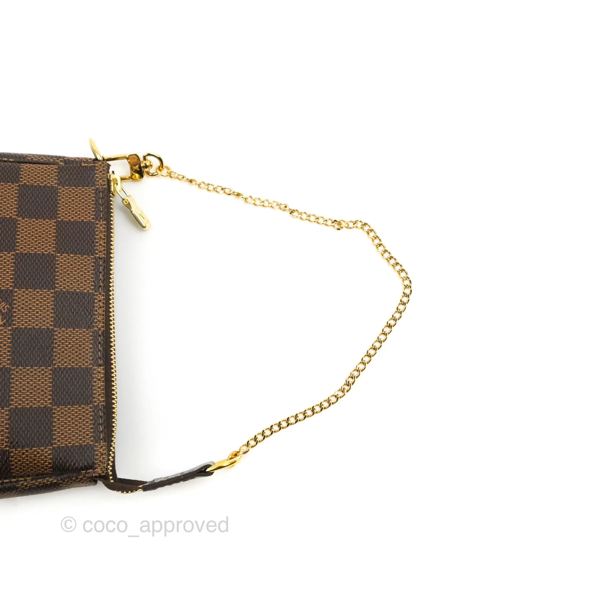 Louis Vuitton Mini Pochette Accessories Damier Ebene