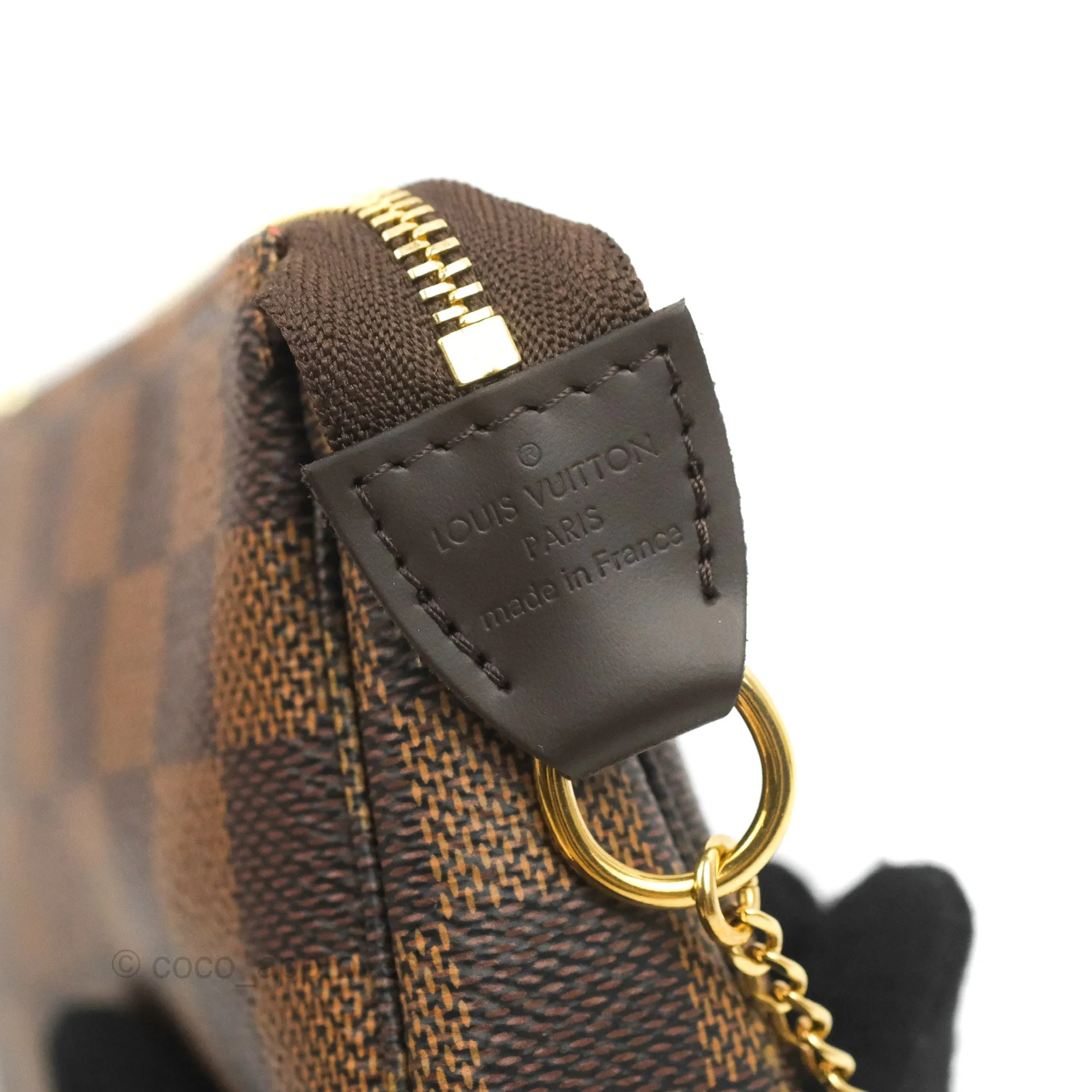 Louis Vuitton Mini Pochette Accessories Damier Ebene