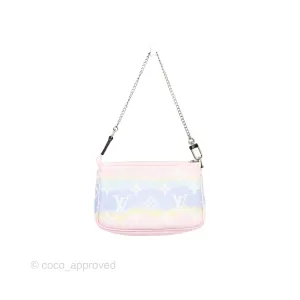 Louis Vuitton Mini Pochette Accessories Escale Pastel Monogram