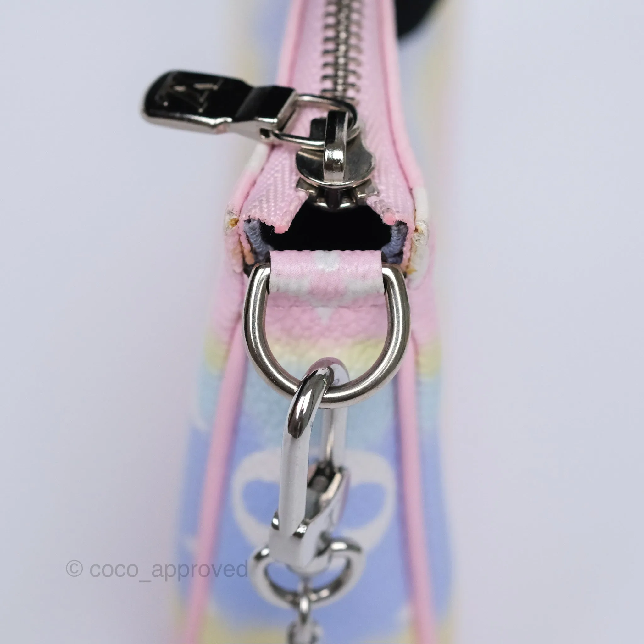 Louis Vuitton Mini Pochette Accessories Escale Pastel Monogram