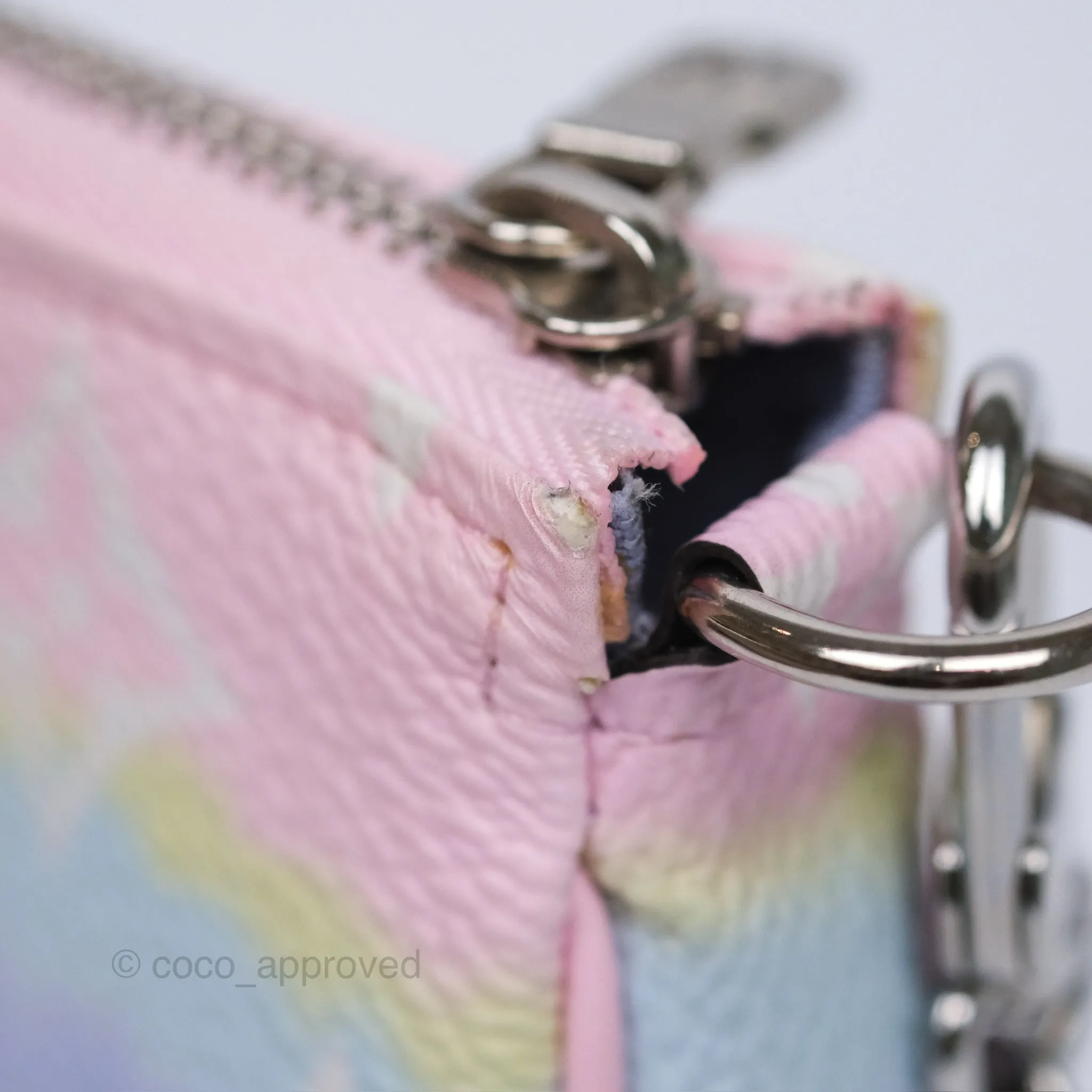 Louis Vuitton Mini Pochette Accessories Escale Pastel Monogram