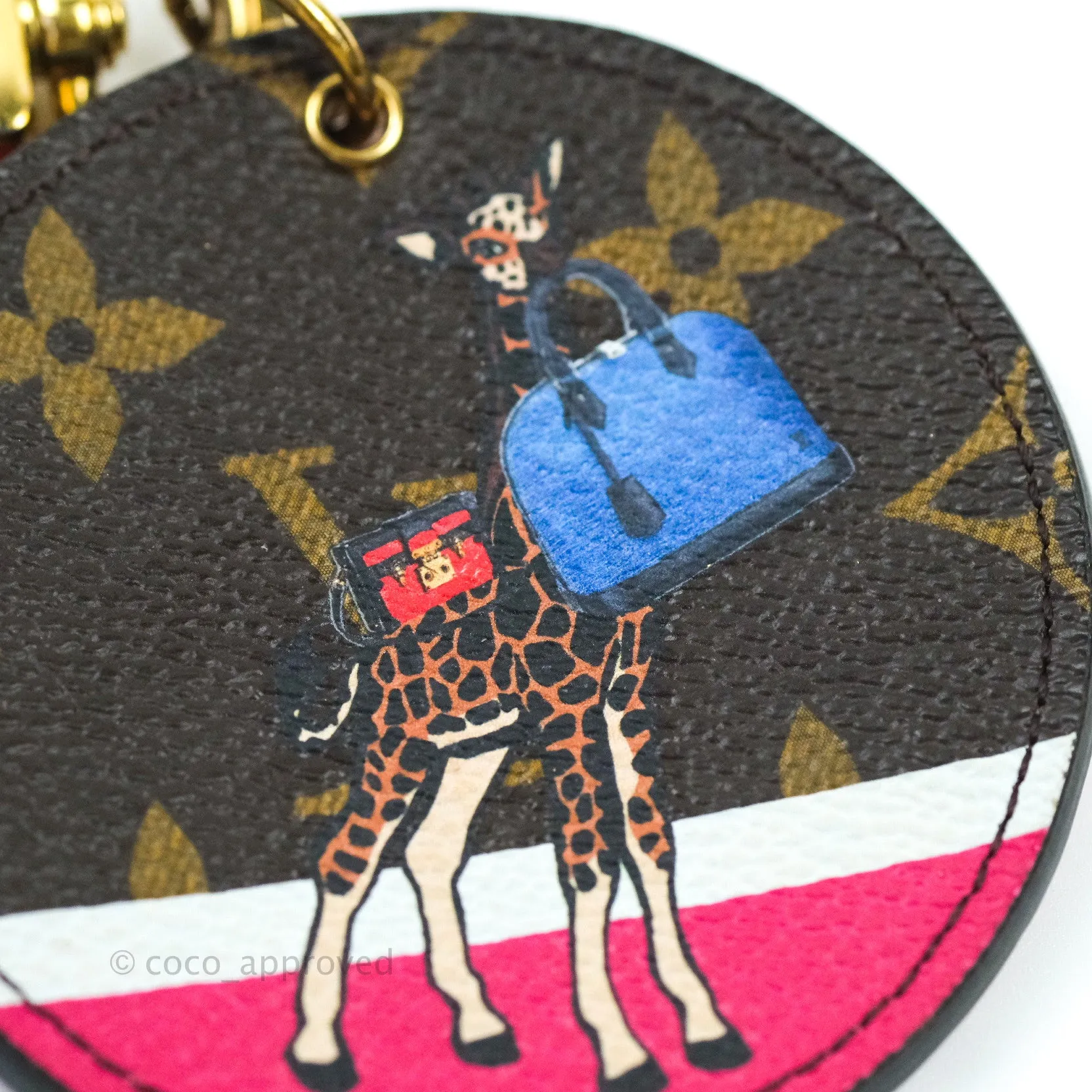 Louis Vuitton Monogram 2017 Christmas Animation Bag Charm Key Holder