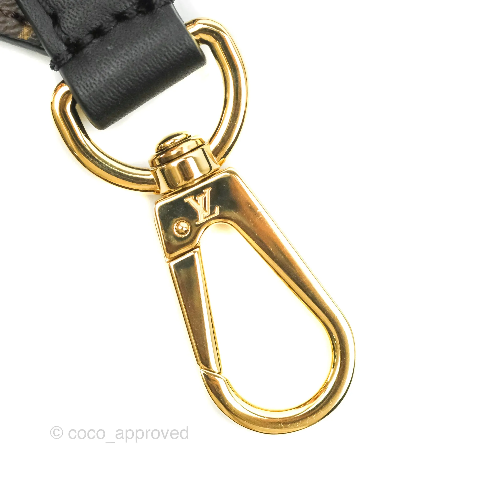 Louis Vuitton Monogram Adjustable Bandouliere Shoulder Strap Black