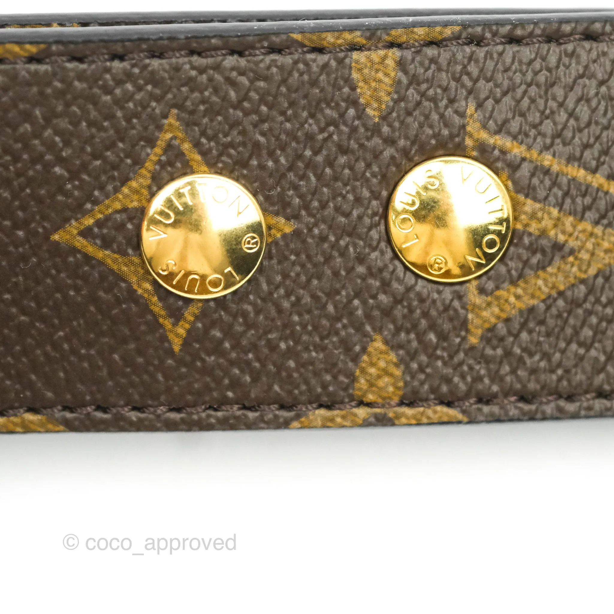 Louis Vuitton Monogram Adjustable Bandouliere Shoulder Strap Black