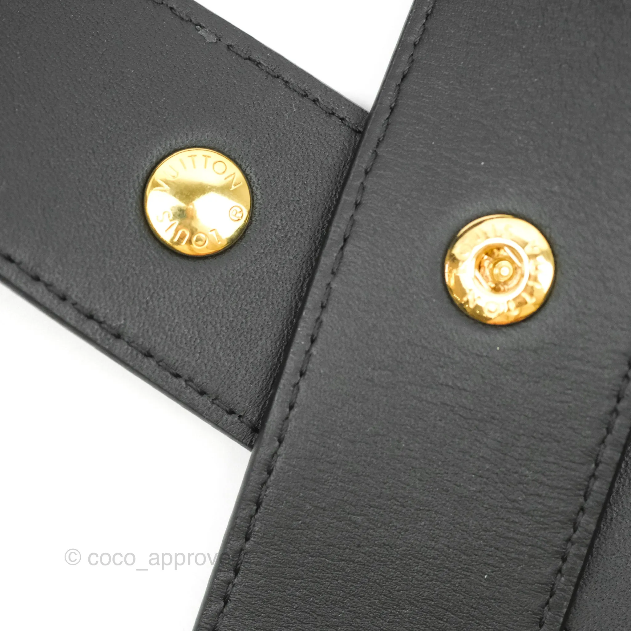 Louis Vuitton Monogram Adjustable Bandouliere Shoulder Strap Black