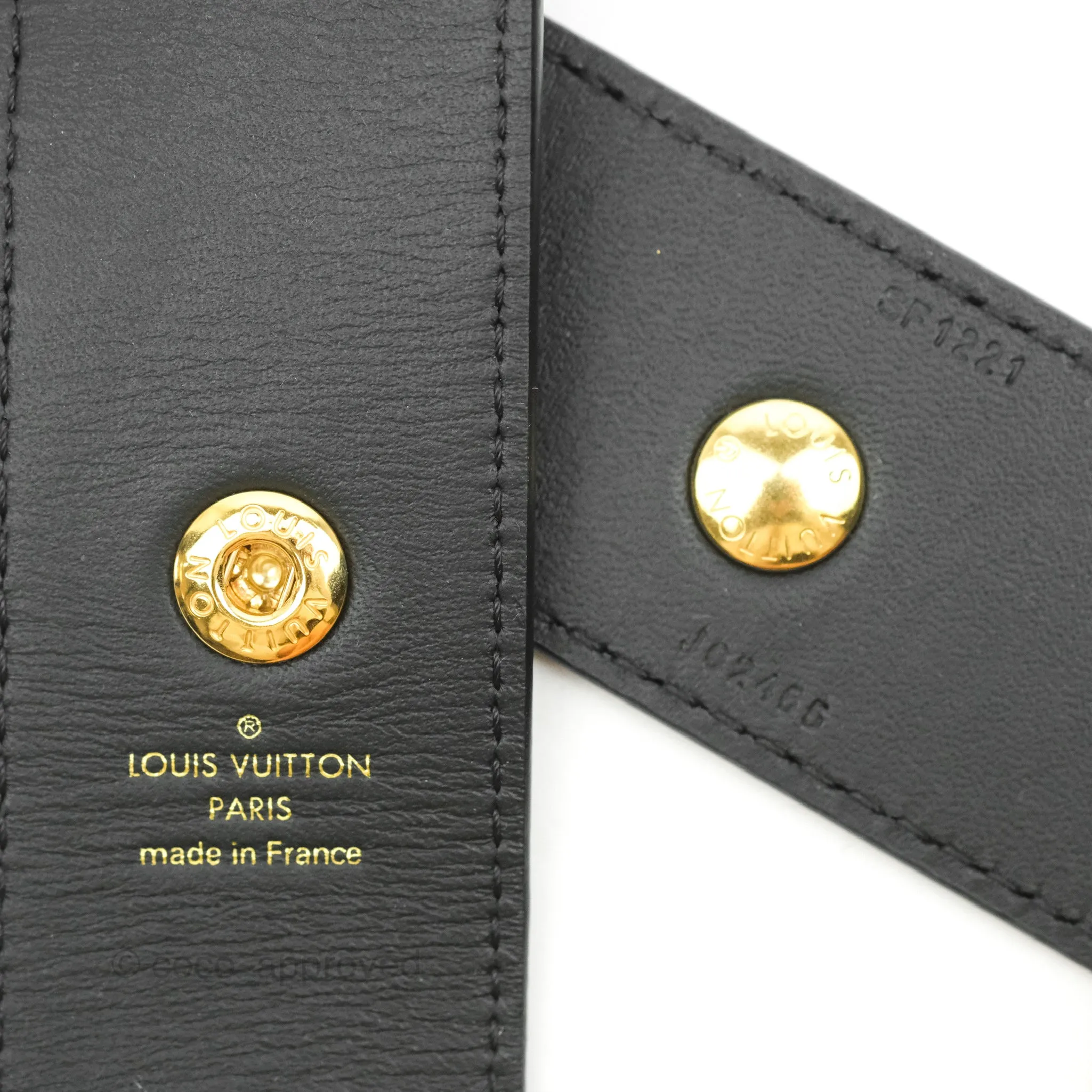 Louis Vuitton Monogram Adjustable Bandouliere Shoulder Strap Black