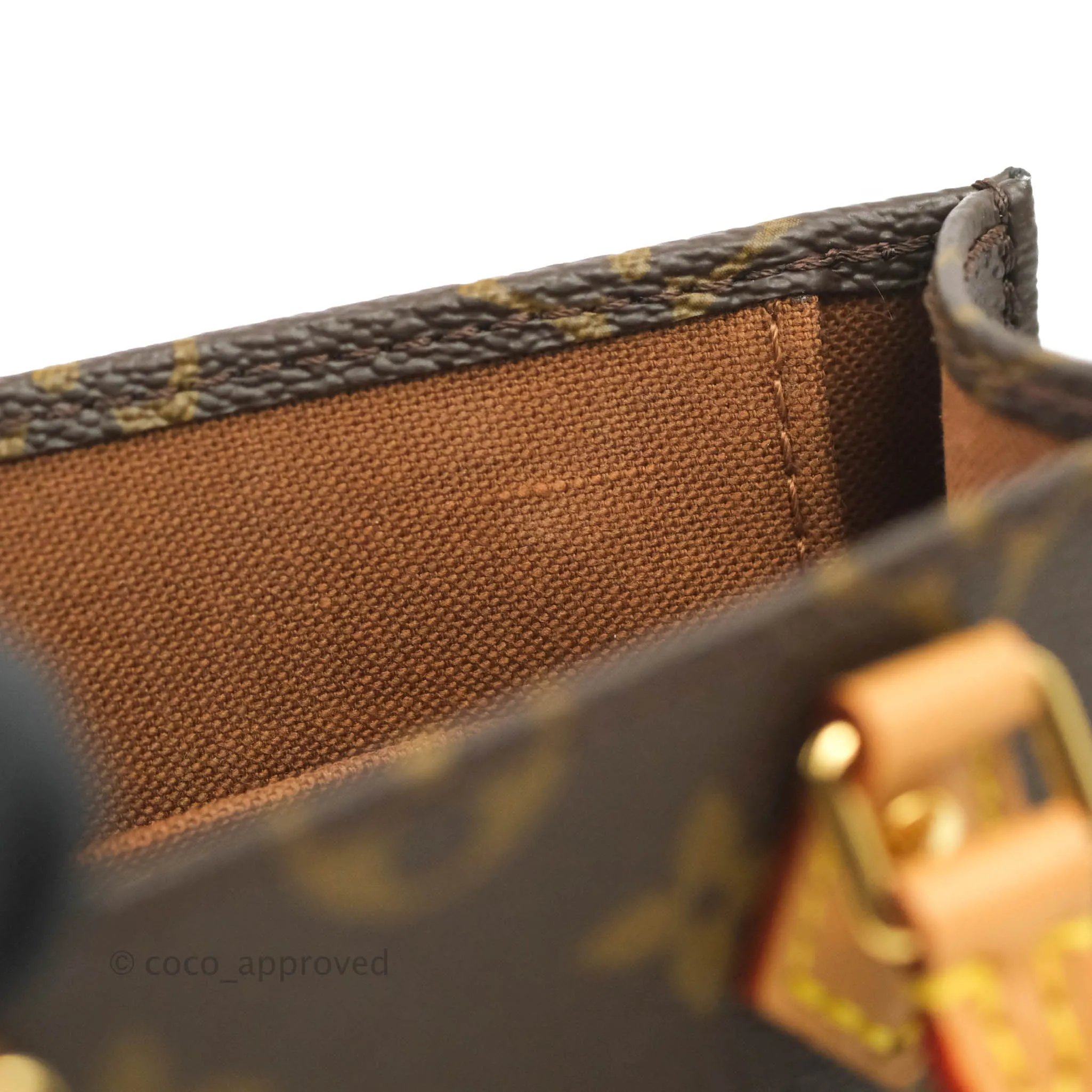 Louis Vuitton Monogram Canvas Petit Sac Plat bag