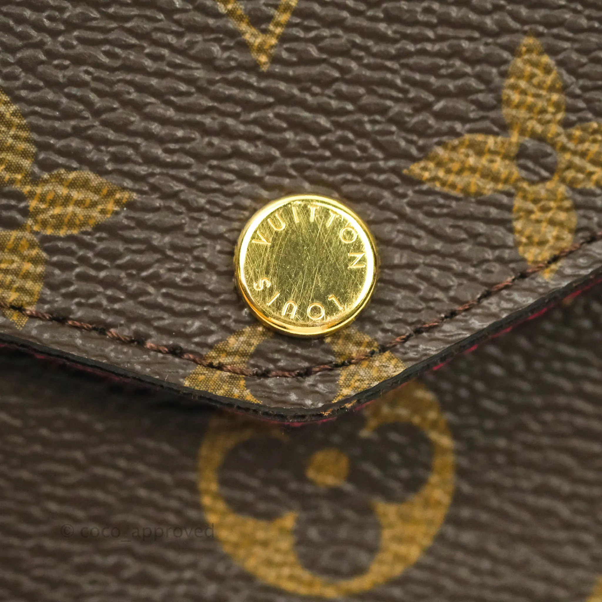 Louis Vuitton Monogram Canvas Pochette Flicie Bag Fuchsia Pink