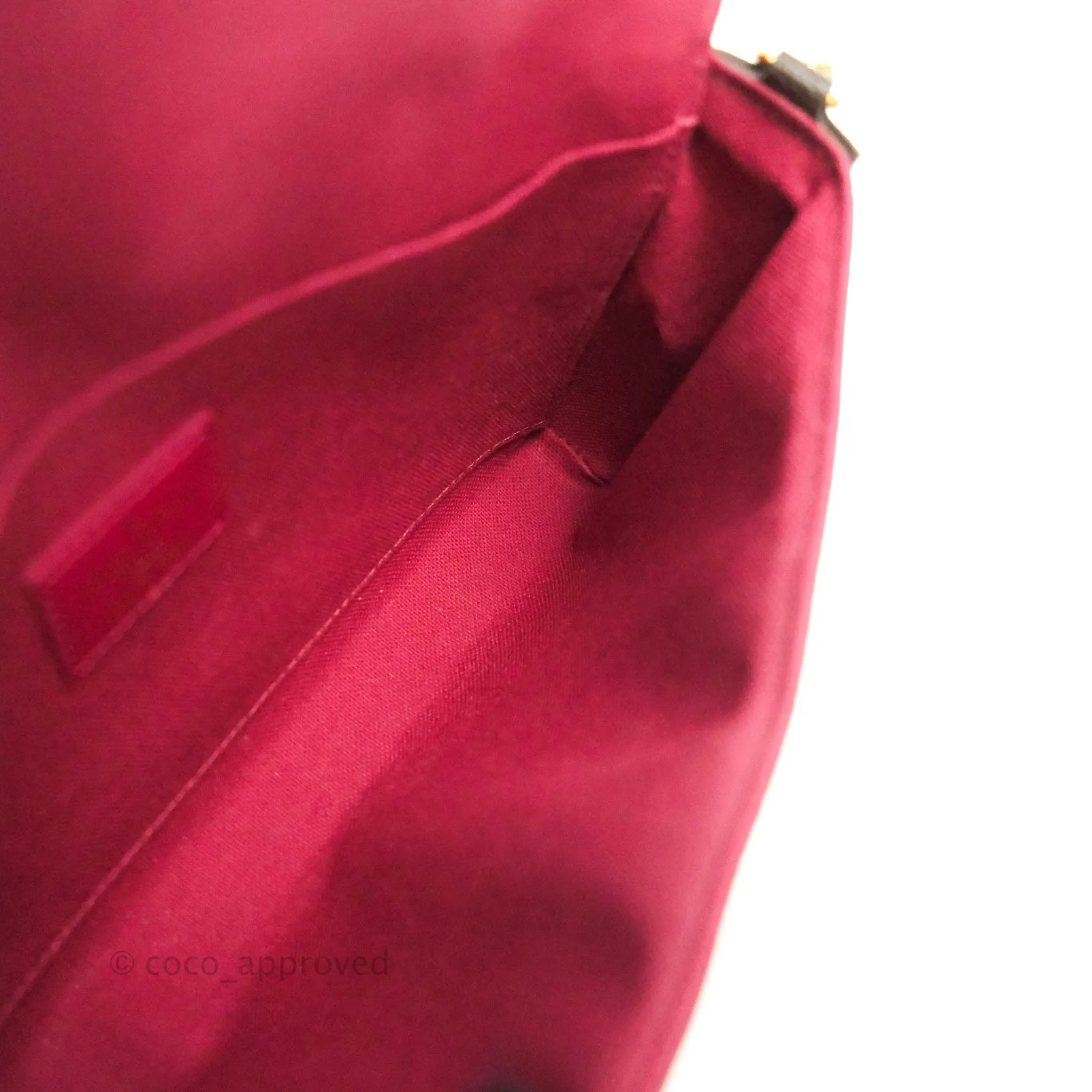 Louis Vuitton Monogram Canvas Pochette Flicie Bag Fuchsia Pink