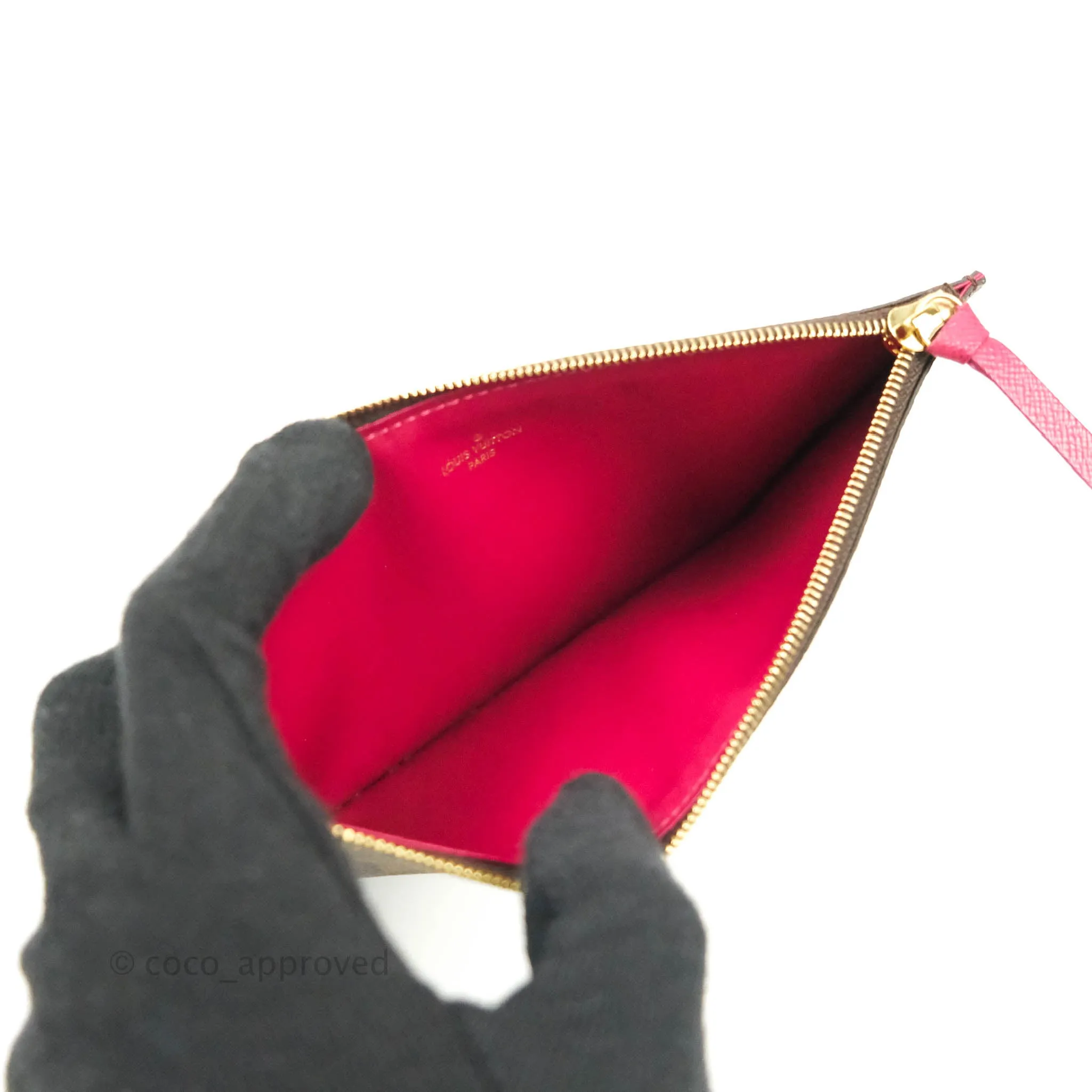 Louis Vuitton Monogram Canvas Pochette Flicie Bag Fuchsia Pink