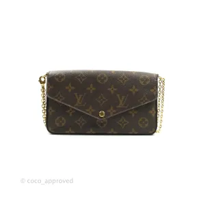 Louis Vuitton Monogram Canvas Pochette Flicie Bag Fuchsia Pink