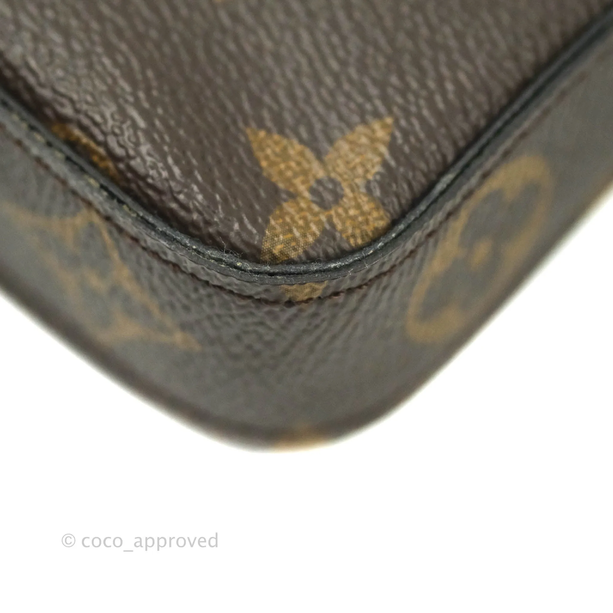 Louis Vuitton Monogram Canvas Pochette Flicie Bag Fuchsia Pink